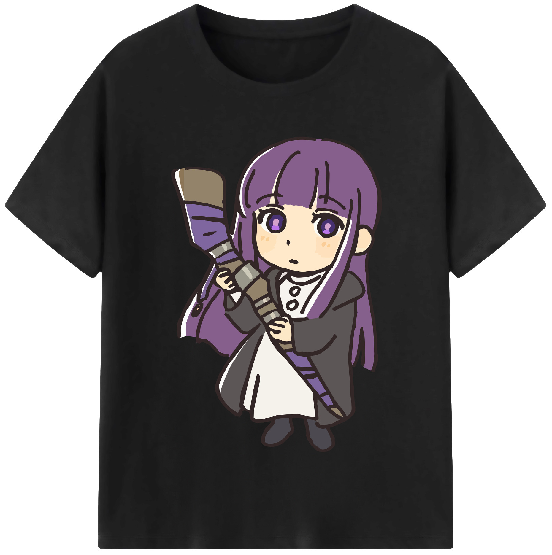 （画像用） 葬送のフリーレン Frieren レディースカジュアルプリントTシャツ（綿100％）