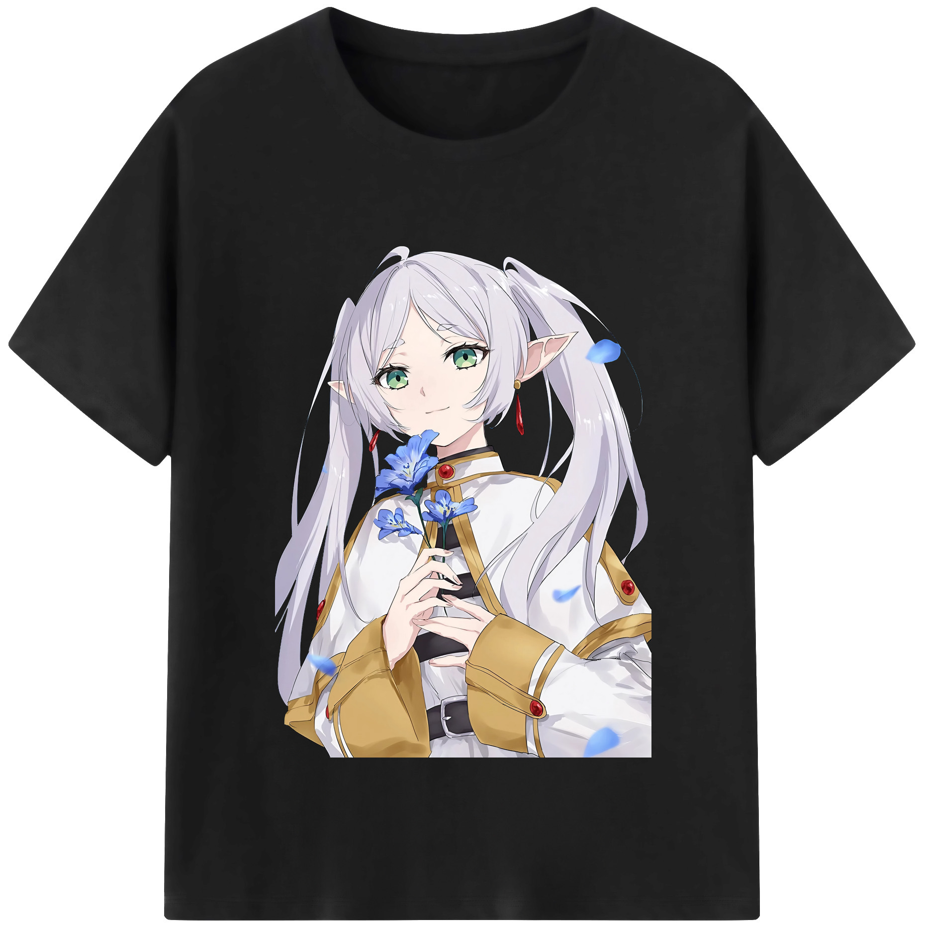 （画像用） 葬送のフリーレン Frieren レディースカジュアルプリントTシャツ（綿100％）