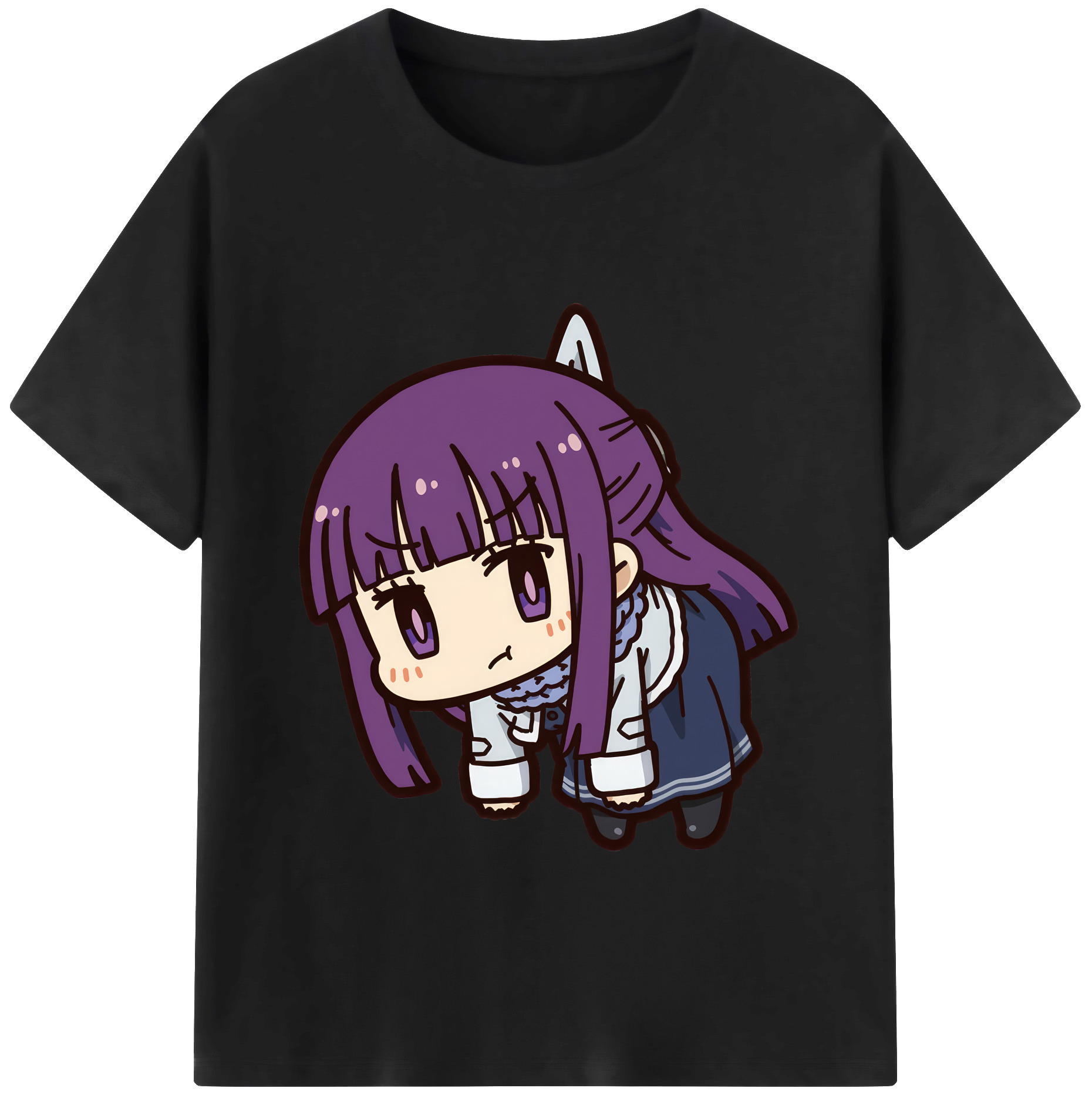 （画像用） 葬送のフリーレン Frieren レディースカジュアルプリントTシャツ（綿100％）