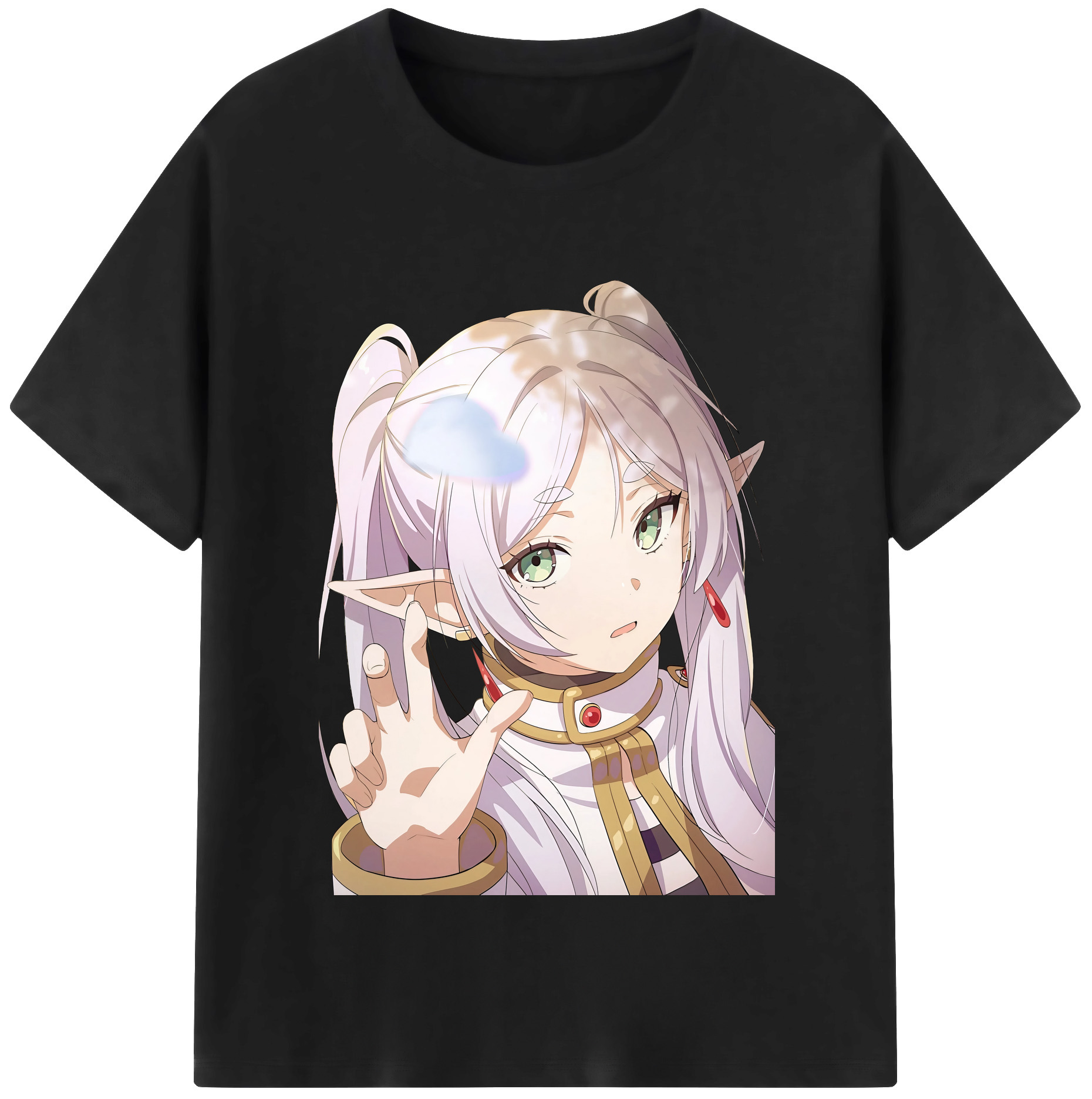 （画像用） 葬送のフリーレン Frieren レディースカジュアルプリントTシャツ（綿100％）