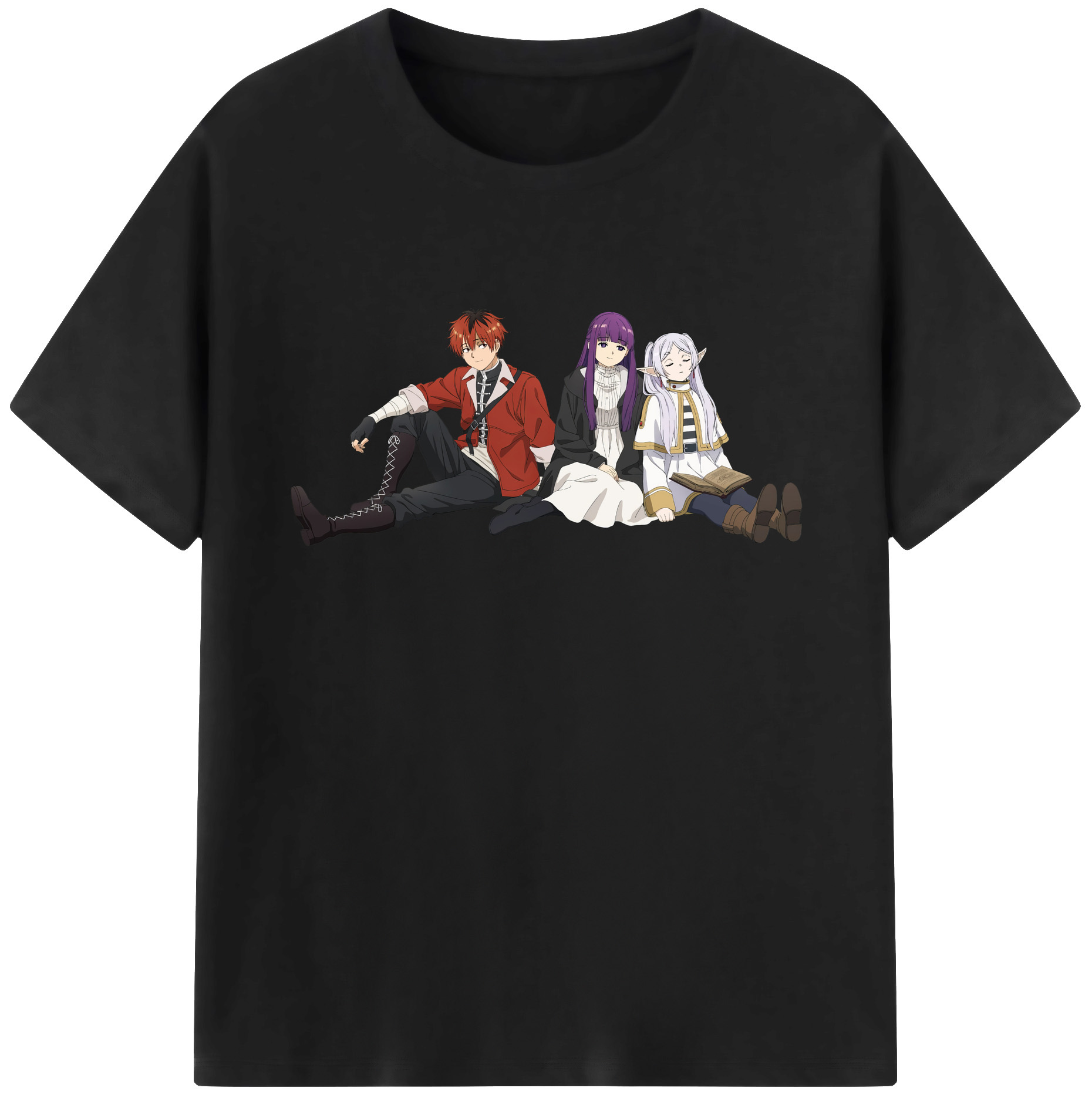 （画像用） 葬送のフリーレン Frieren レディースカジュアルプリントTシャツ（綿100％）