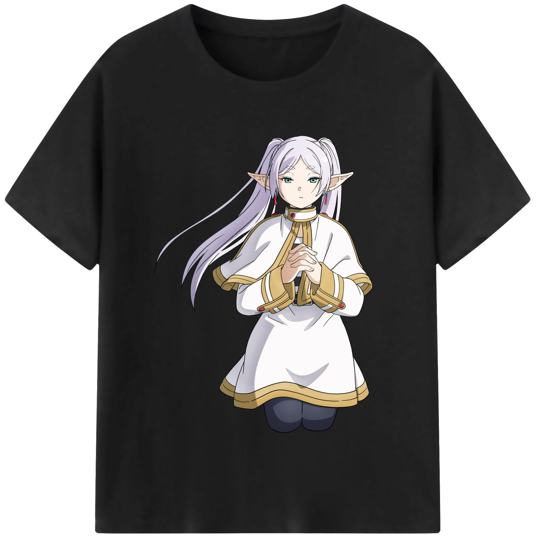 （画像用） 葬送のフリーレン Frieren レディースカジュアルプリントTシャツ（綿100％）