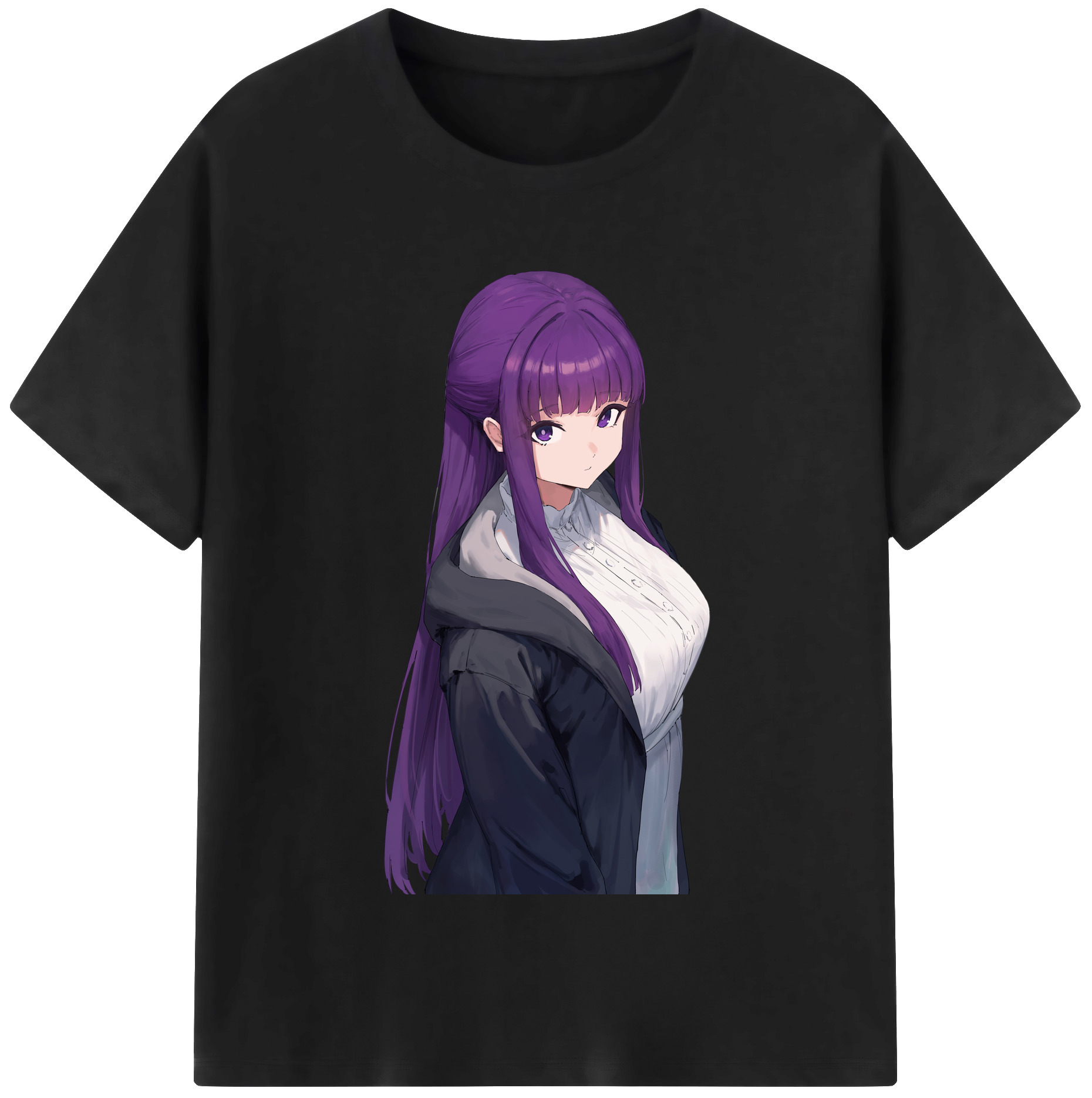 （画像用） 葬送のフリーレン Frieren レディースカジュアルプリントTシャツ（綿100％）
