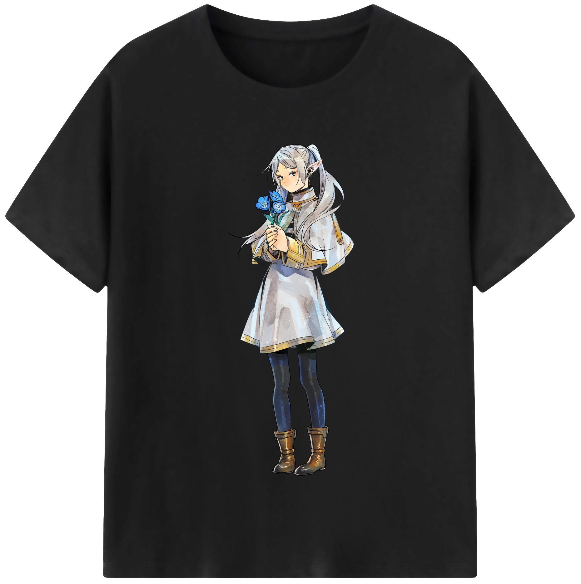 （画像用） 葬送のフリーレン Frieren レディースカジュアルプリントTシャツ（綿100％）