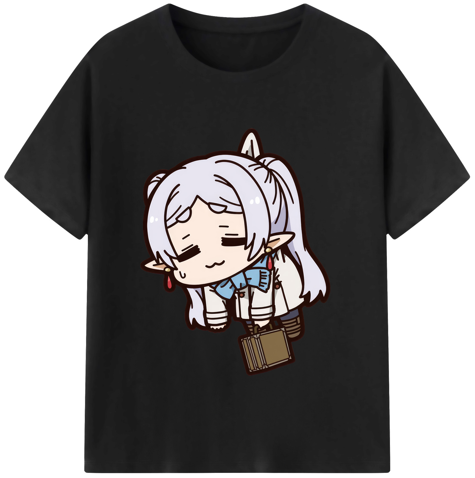 （画像用） 葬送のフリーレン Frieren レディースカジュアルプリントTシャツ（綿100％）