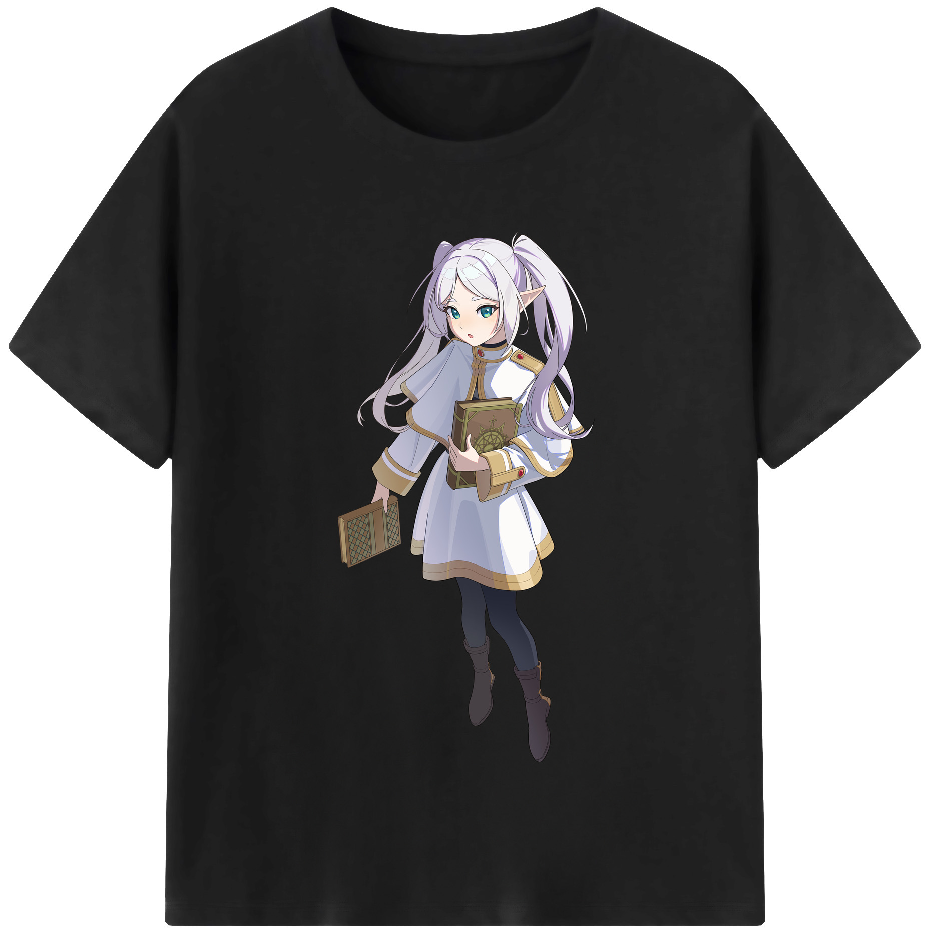 （画像用） 葬送のフリーレン Frieren レディースカジュアルプリントTシャツ（綿100％）
