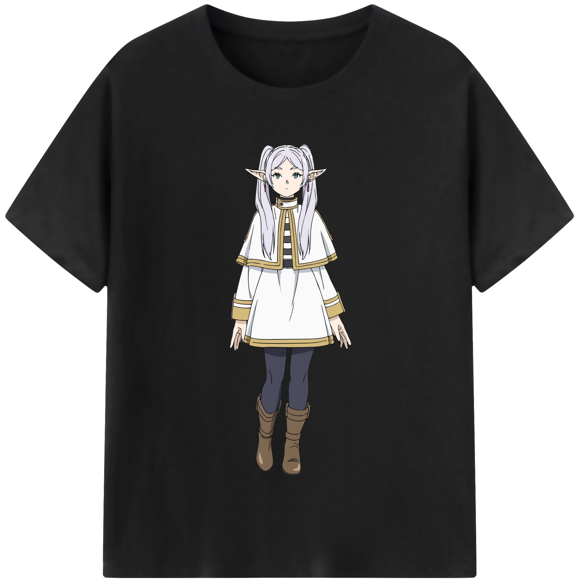 （画像用） 葬送のフリーレン Frieren レディースカジュアルプリントTシャツ（綿100％）