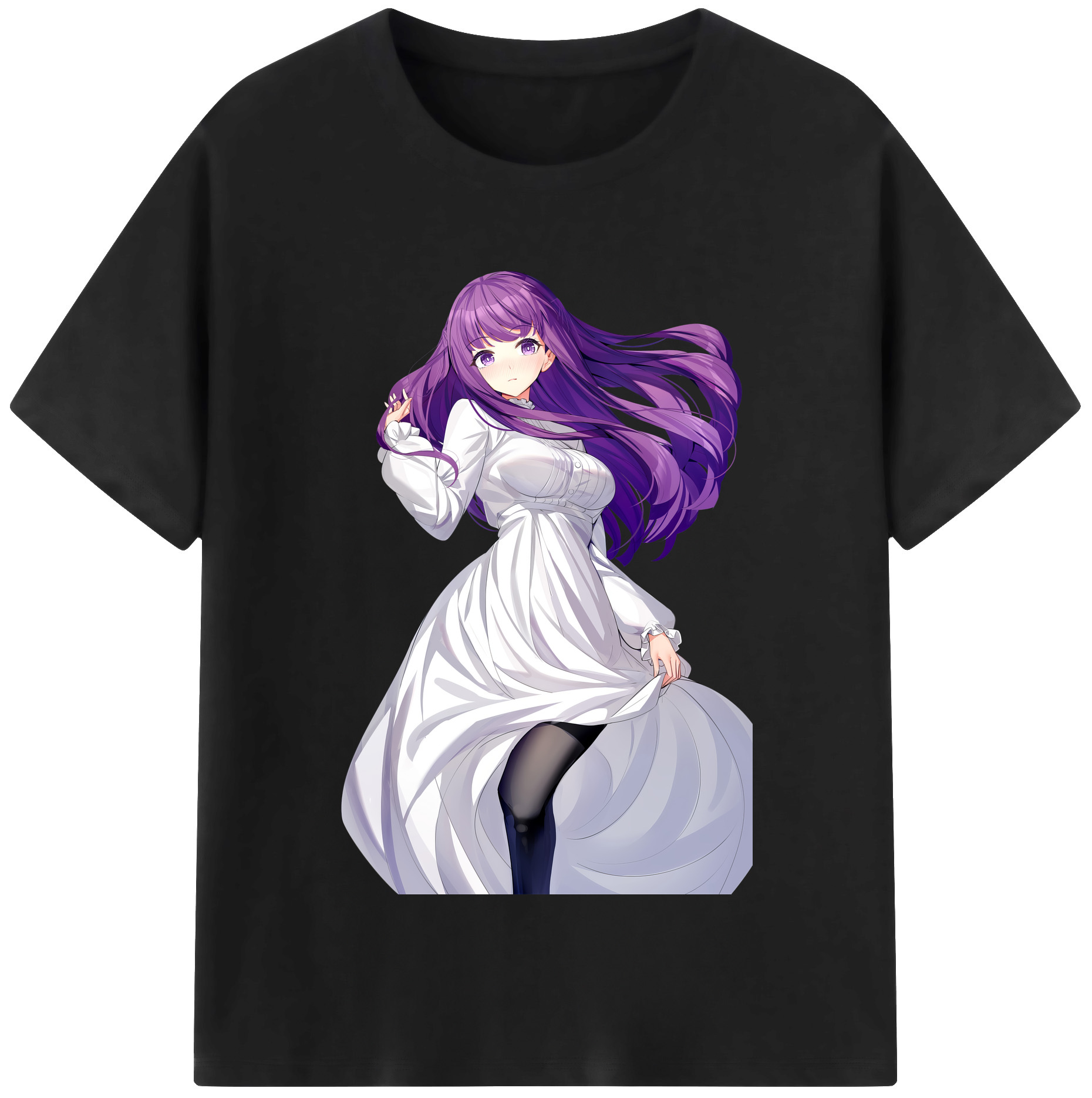 （画像用） 葬送のフリーレン Frieren レディースカジュアルプリントTシャツ（綿100％）