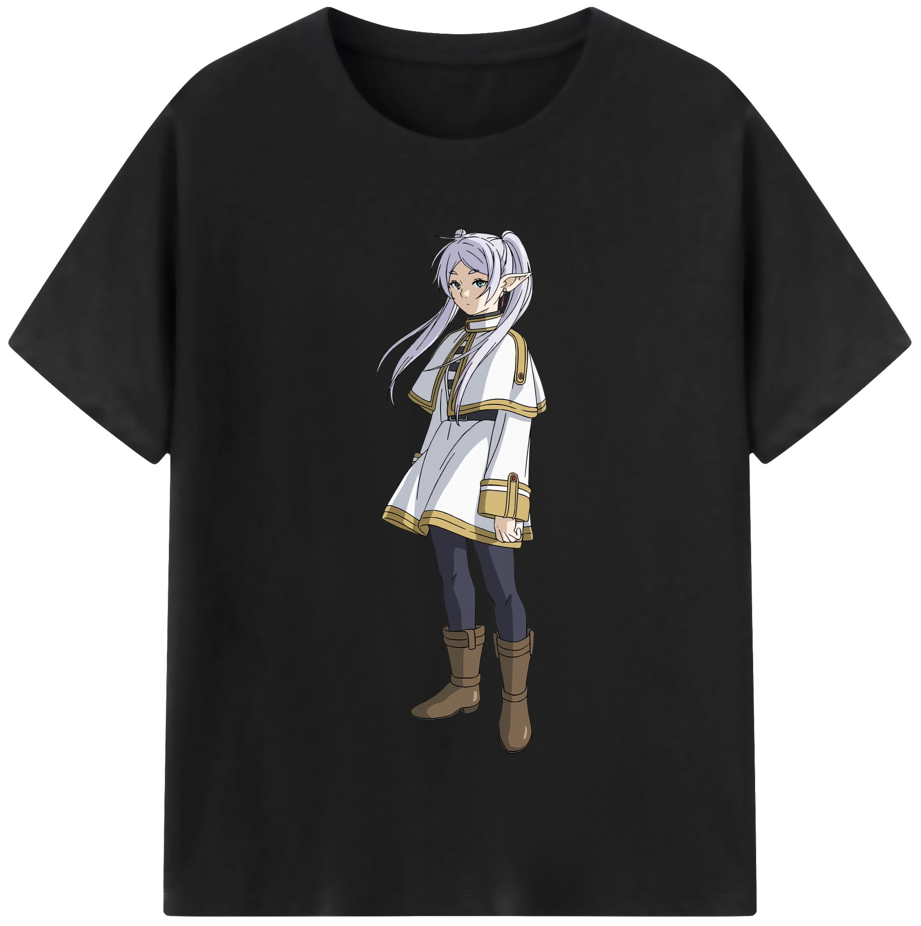 （画像用） 葬送のフリーレン Frieren レディースカジュアルプリントTシャツ（綿100％）