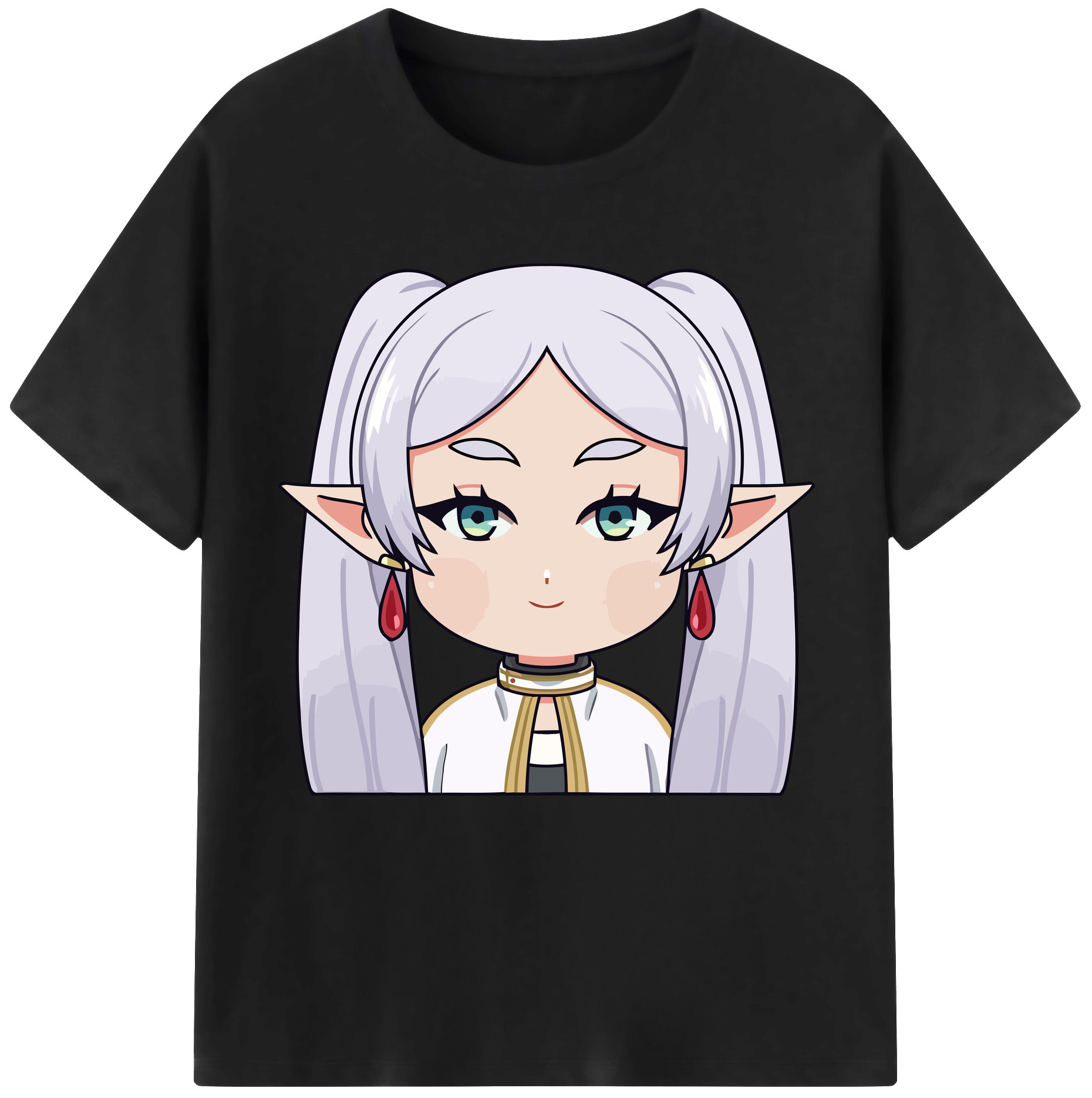（画像用） 葬送のフリーレン Frieren レディースカジュアルプリントTシャツ（綿100％）