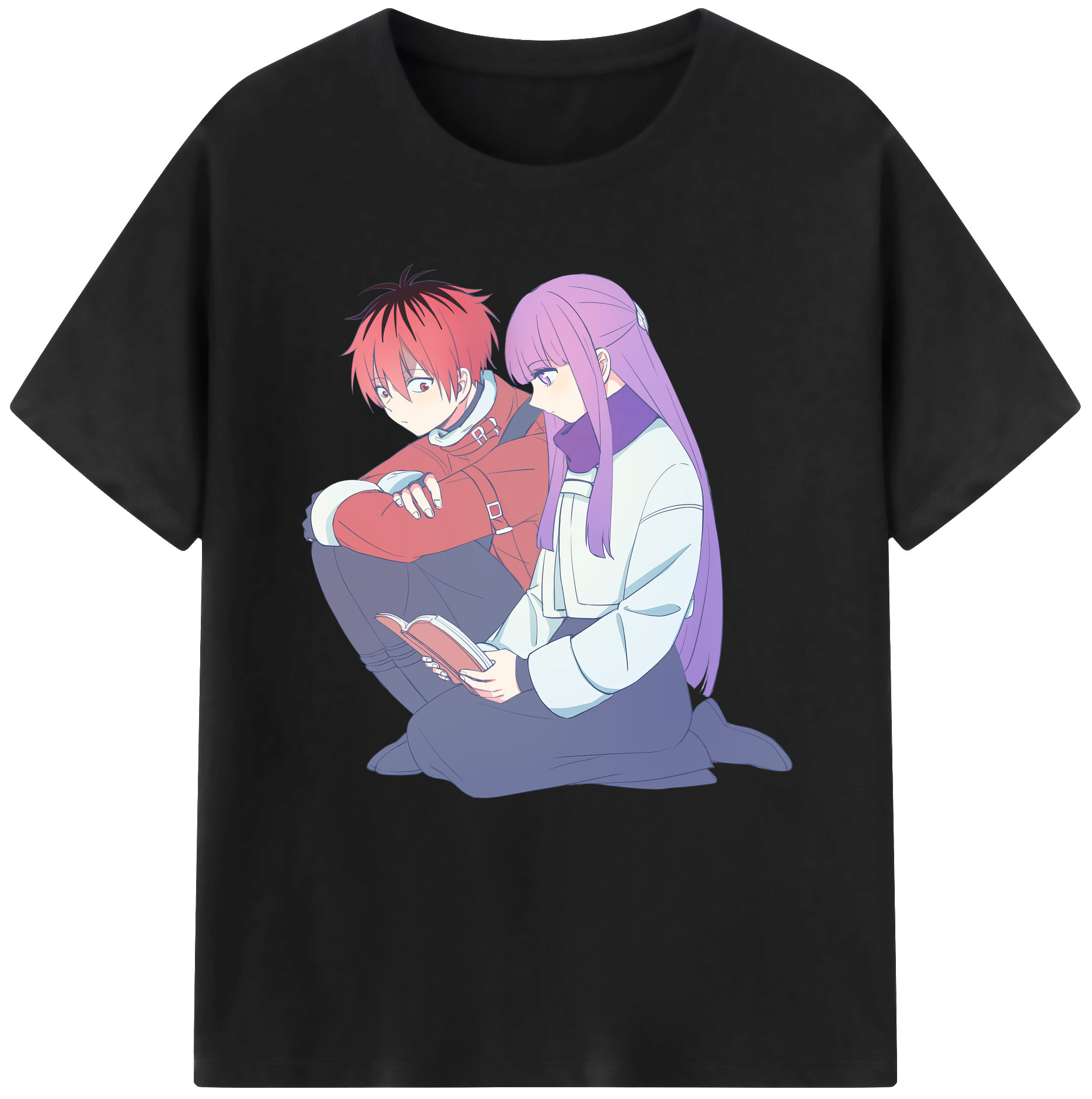 （画像用） 葬送のフリーレン Frieren レディースカジュアルプリントTシャツ（綿100％）