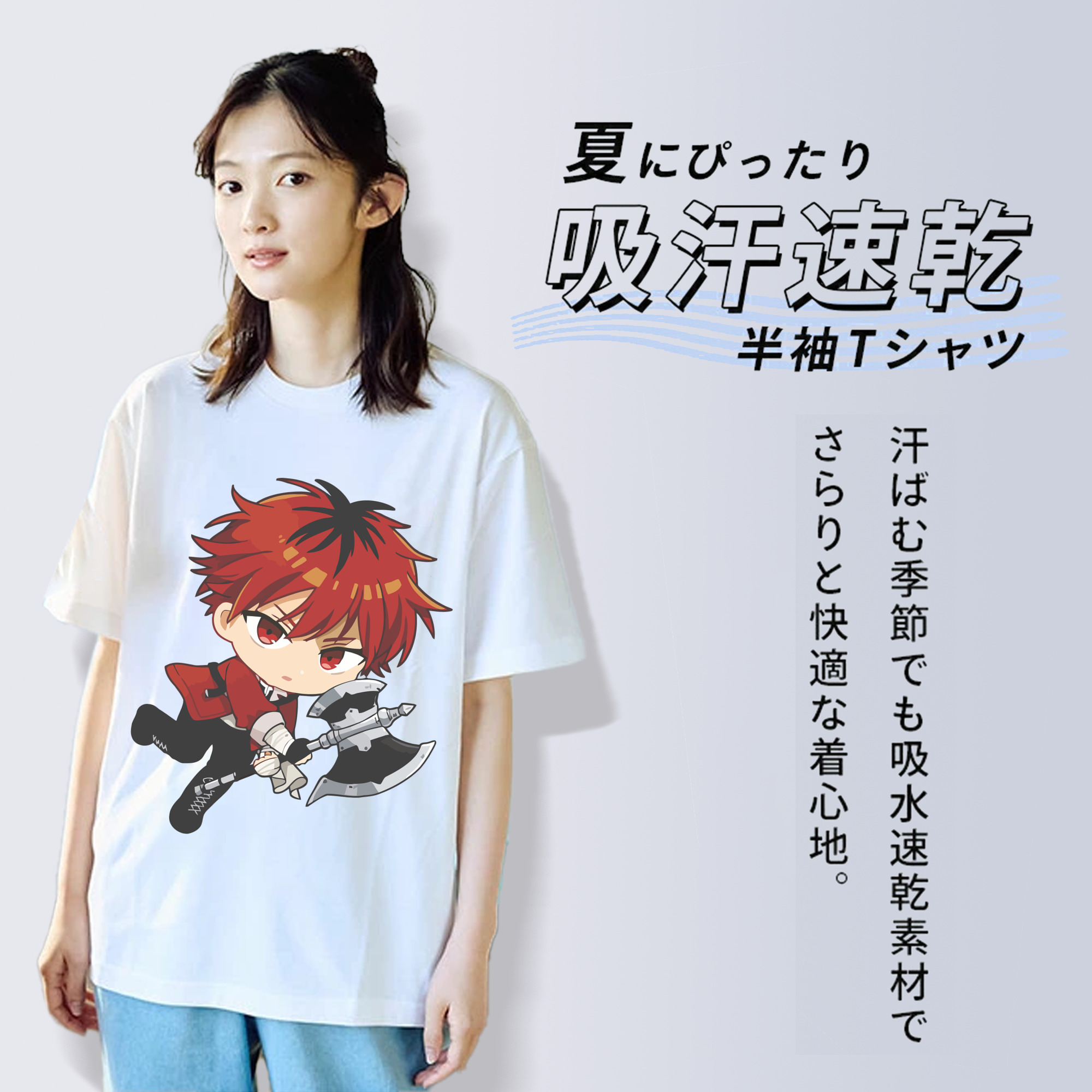 葬送のフリーレン Frieren レディースカジュアルプリントTシャツ（綿100％）