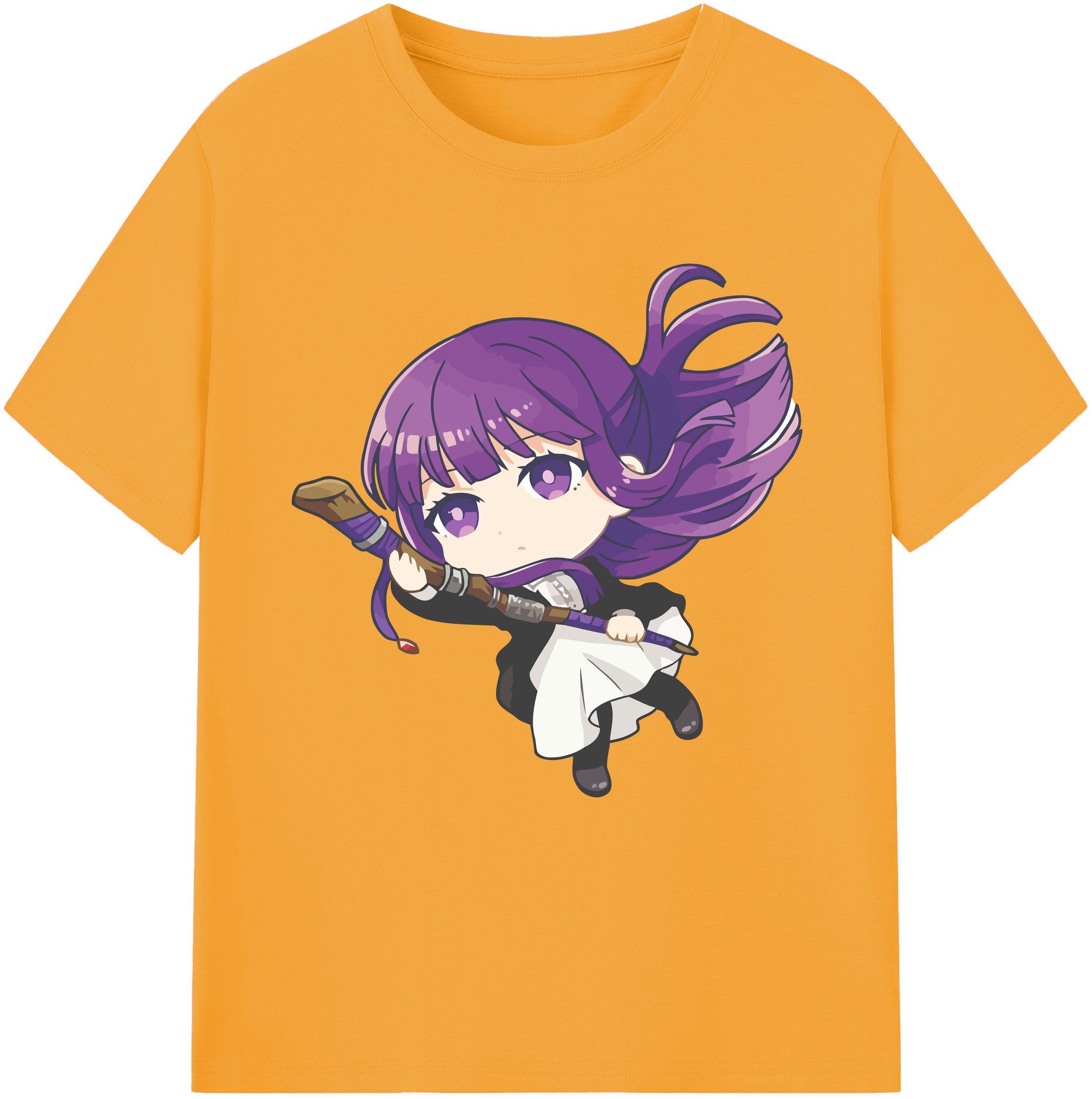 （画像用） 葬送のフリーレン Frieren レディースカジュアルプリントTシャツ（綿100％）