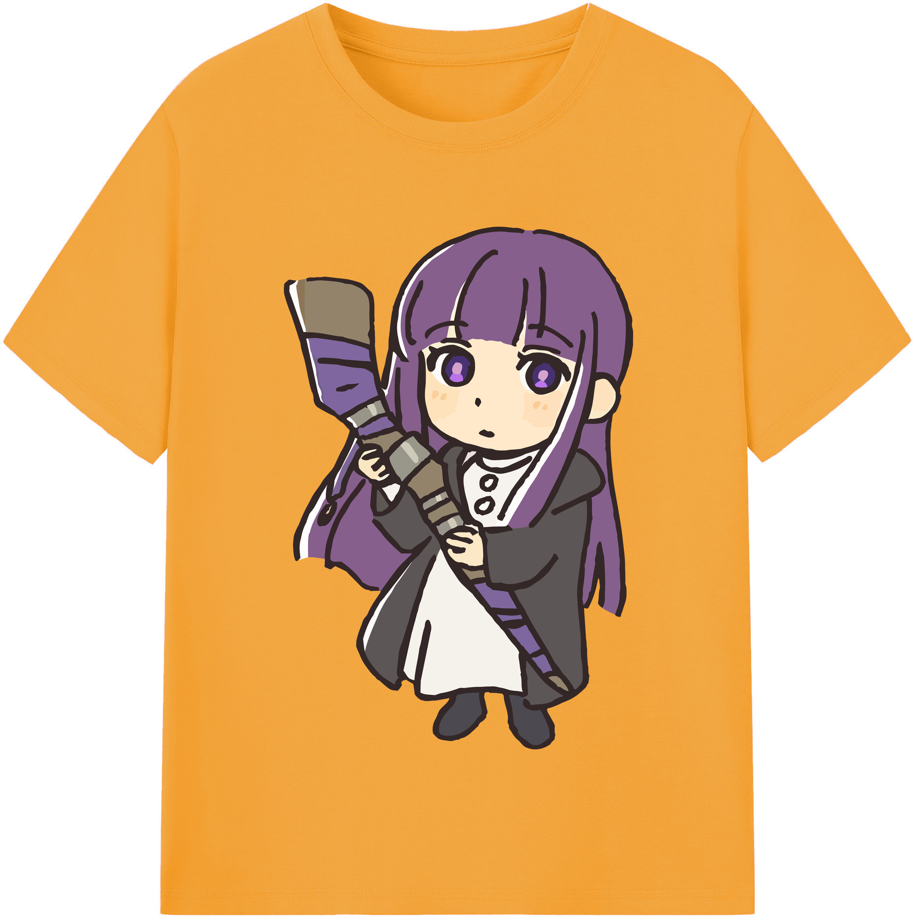 （画像用） 葬送のフリーレン Frieren レディースカジュアルプリントTシャツ（綿100％）