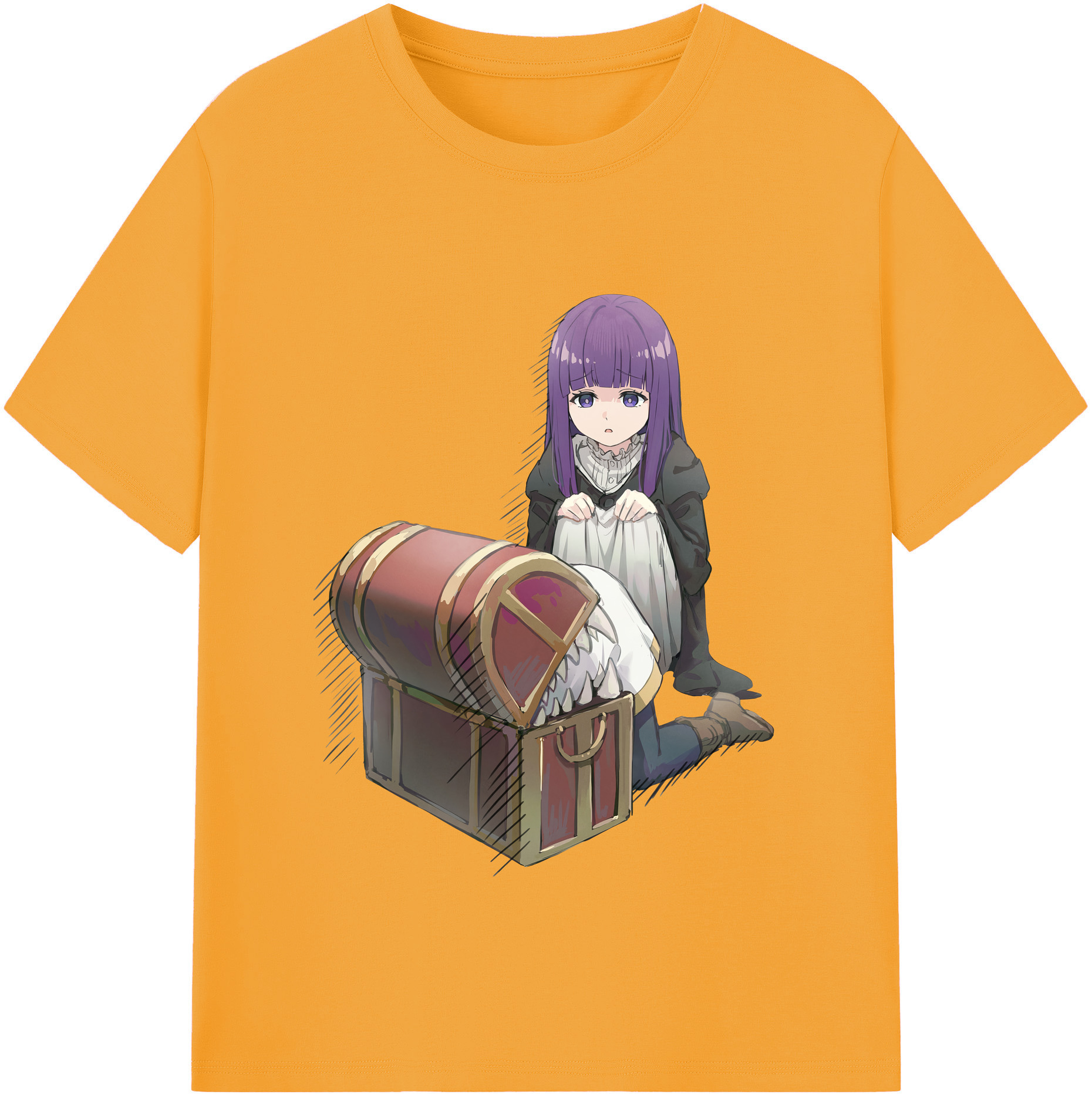 （画像用） 葬送のフリーレン Frieren レディースカジュアルプリントTシャツ（綿100％）