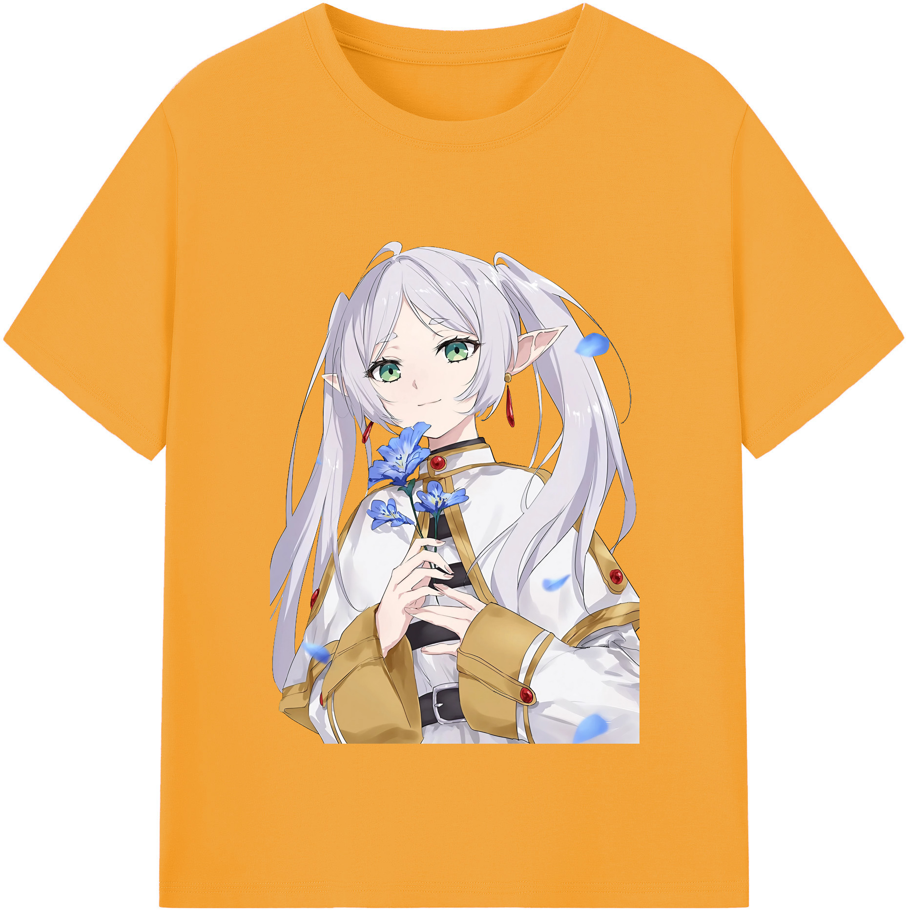 （画像用） 葬送のフリーレン Frieren レディースカジュアルプリントTシャツ（綿100％）