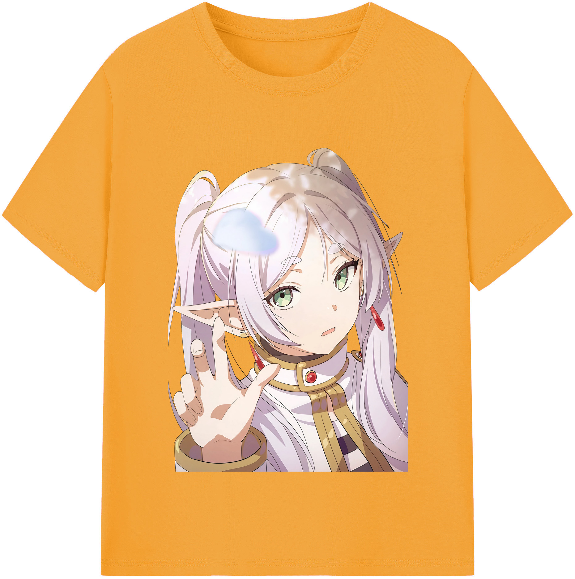 （画像用） 葬送のフリーレン Frieren レディースカジュアルプリントTシャツ（綿100％）