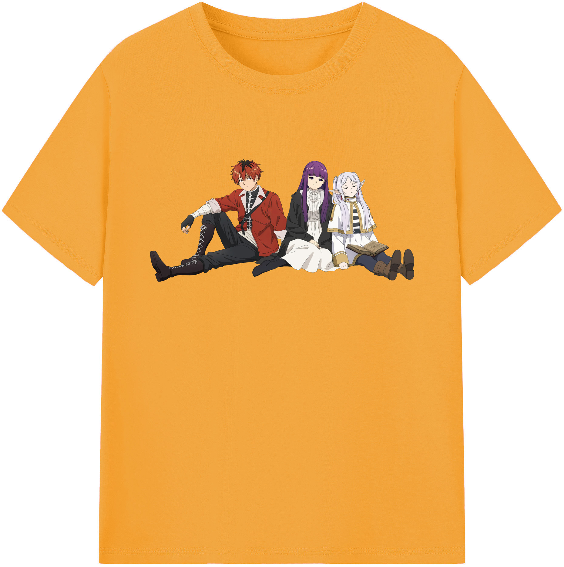 （画像用） 葬送のフリーレン Frieren レディースカジュアルプリントTシャツ（綿100％）
