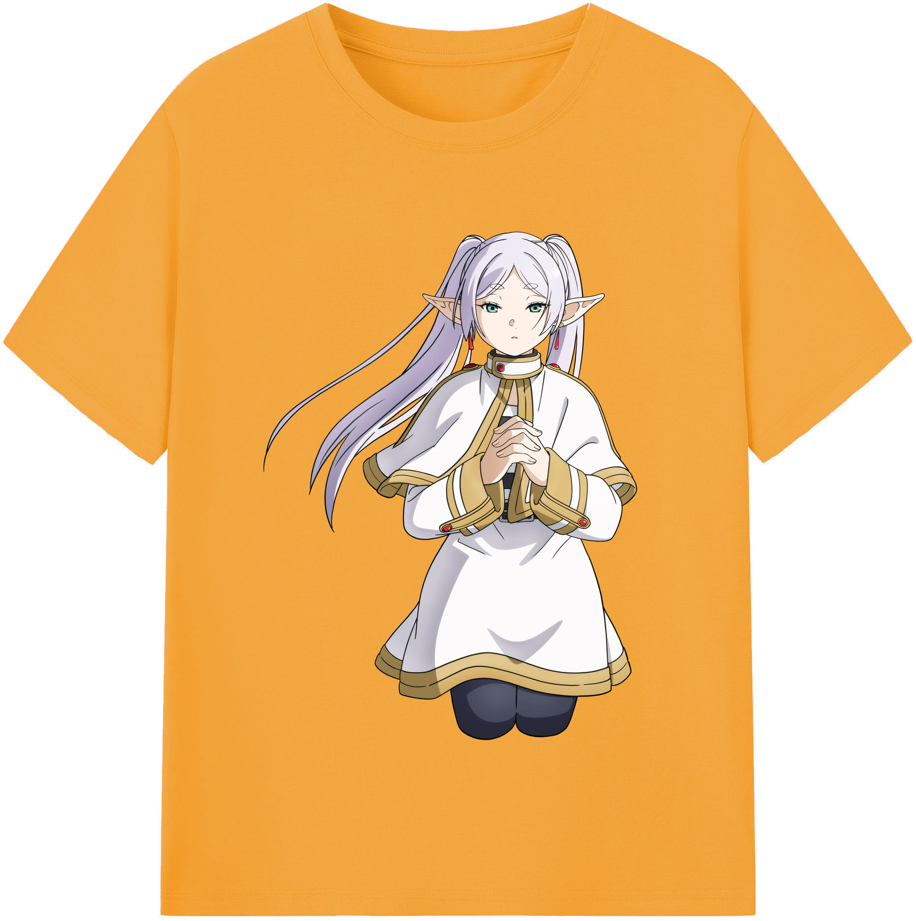 （画像用） 葬送のフリーレン Frieren レディースカジュアルプリントTシャツ（綿100％）