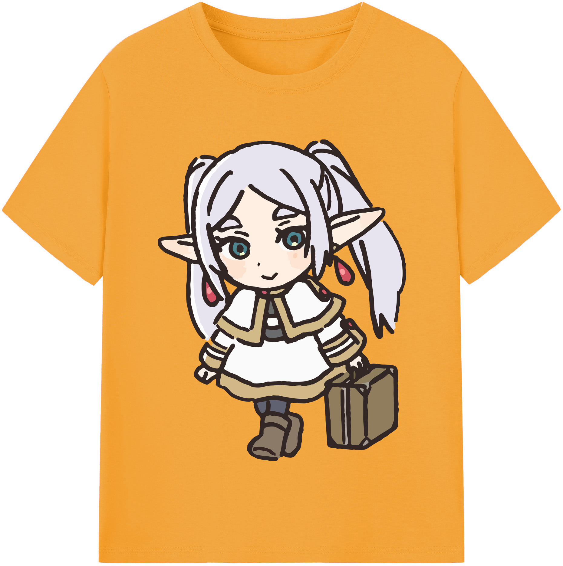 （画像用） 葬送のフリーレン Frieren レディースカジュアルプリントTシャツ（綿100％）