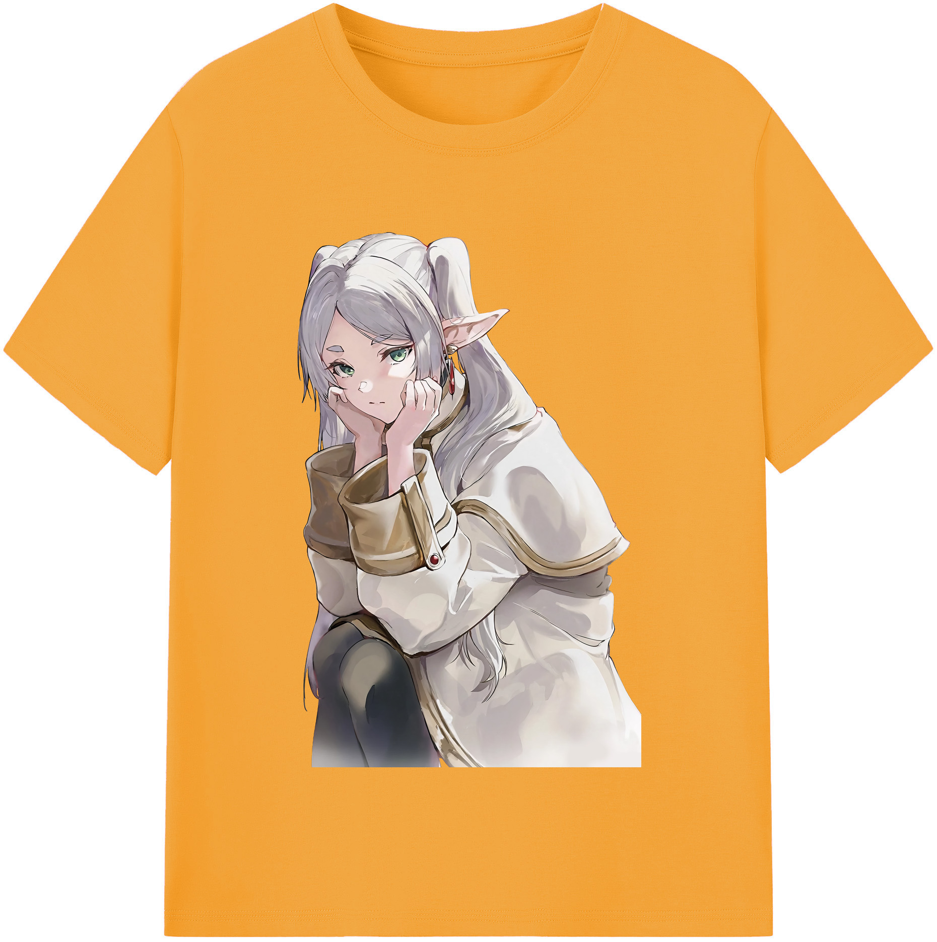 （画像用） 葬送のフリーレン Frieren レディースカジュアルプリントTシャツ（綿100％）