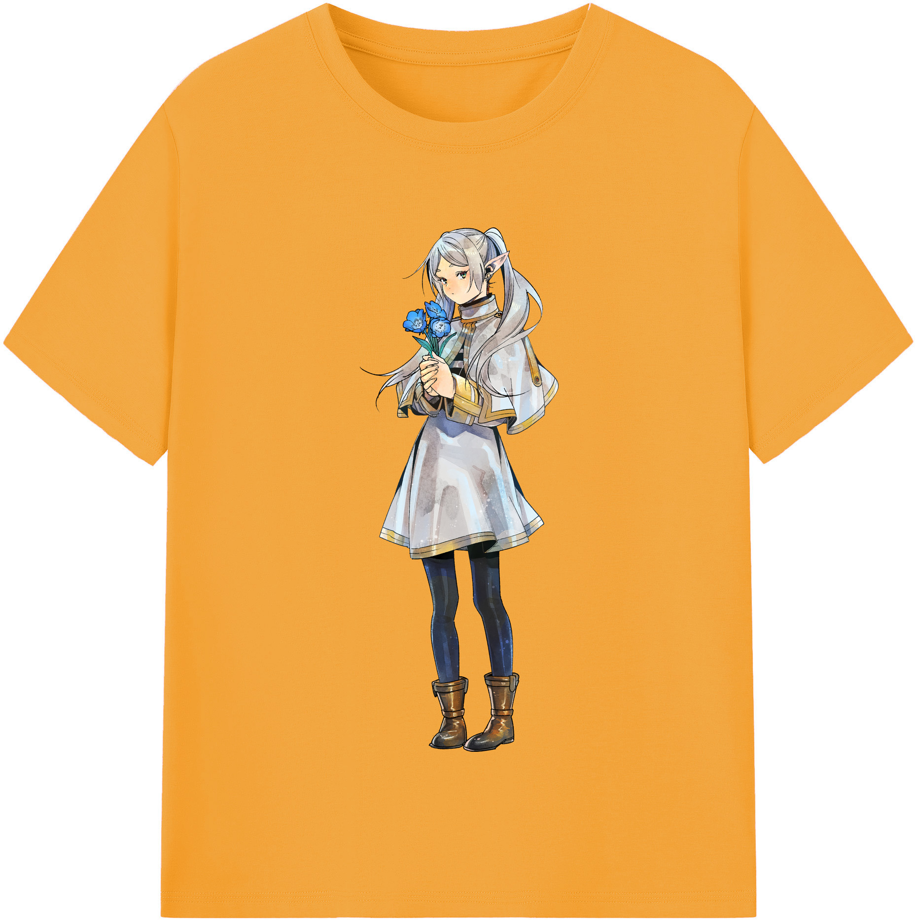 （画像用） 葬送のフリーレン Frieren レディースカジュアルプリントTシャツ（綿100％）