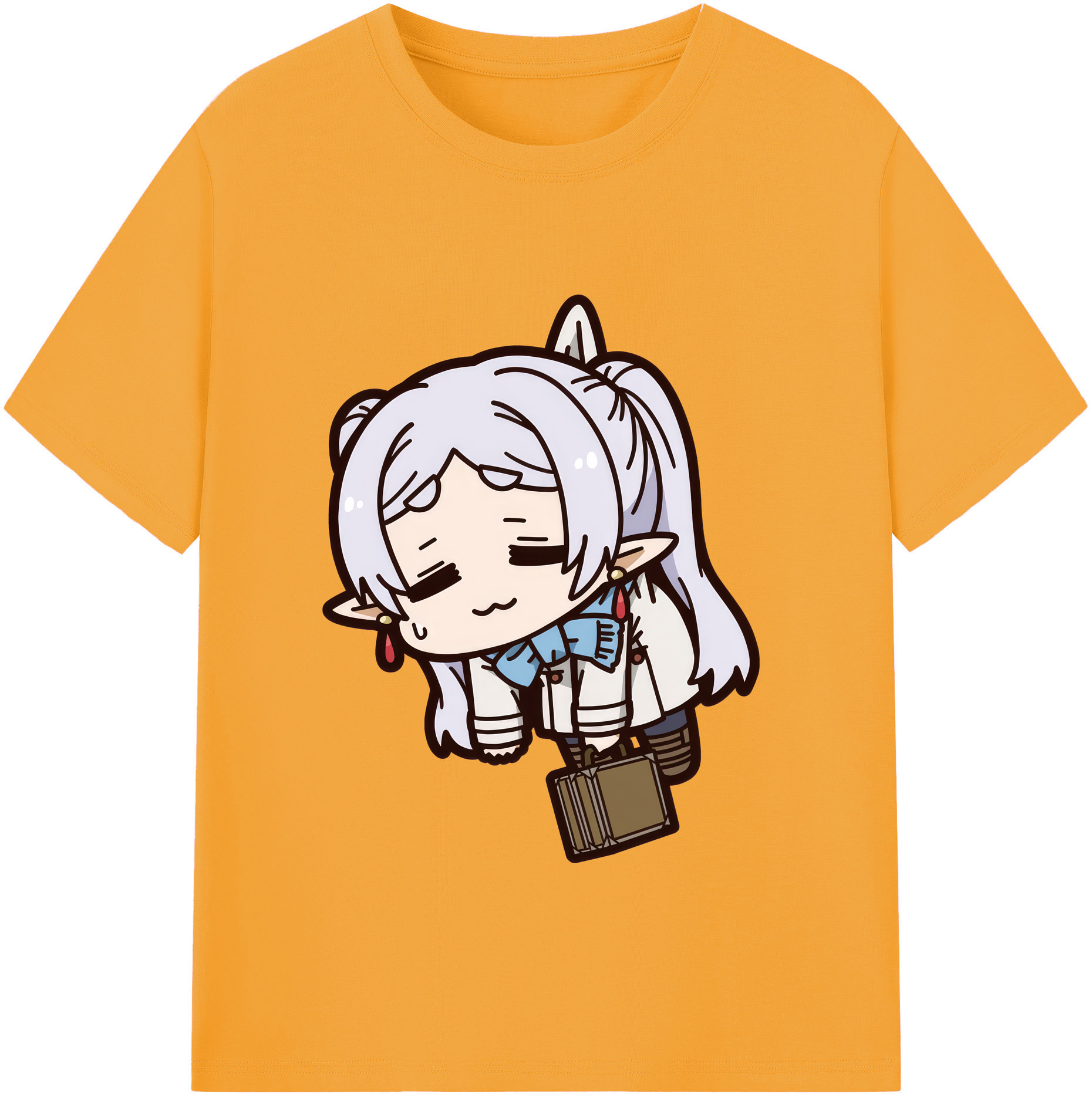 （画像用） 葬送のフリーレン Frieren レディースカジュアルプリントTシャツ（綿100％）