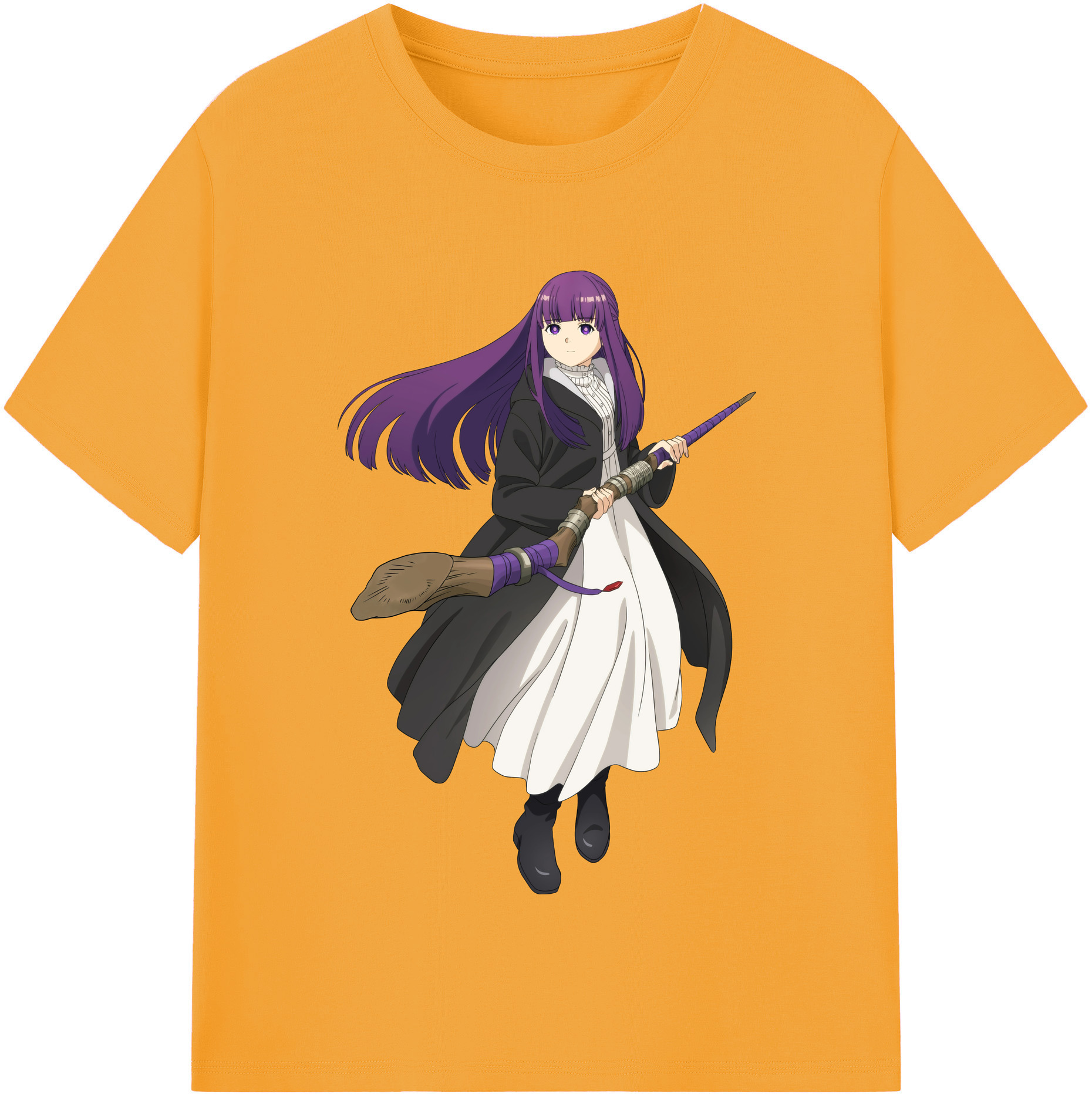 （画像用） 葬送のフリーレン Frieren レディースカジュアルプリントTシャツ（綿100％）