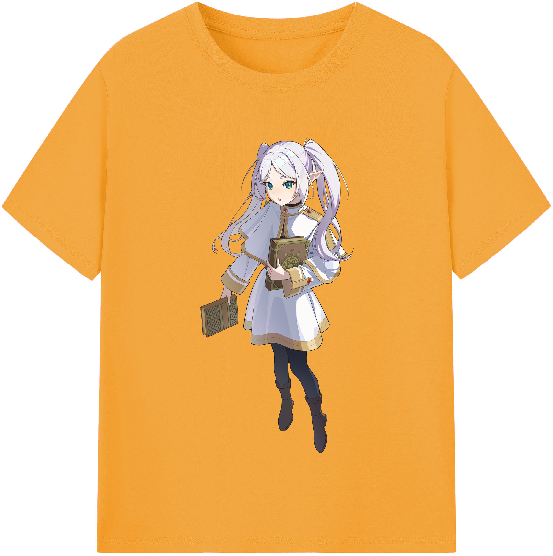 （画像用） 葬送のフリーレン Frieren レディースカジュアルプリントTシャツ（綿100％）