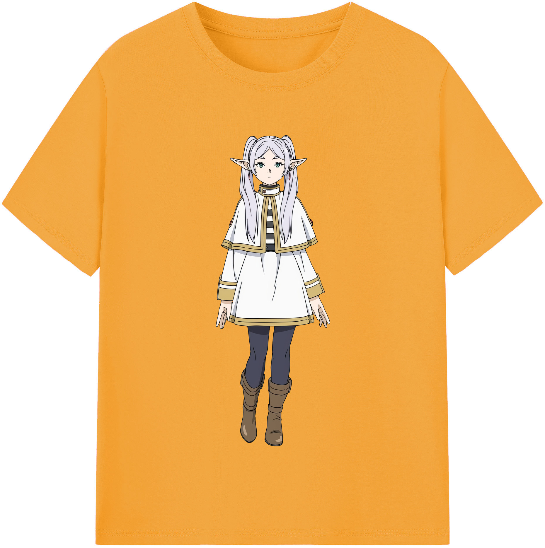 （画像用） 葬送のフリーレン Frieren レディースカジュアルプリントTシャツ（綿100％）