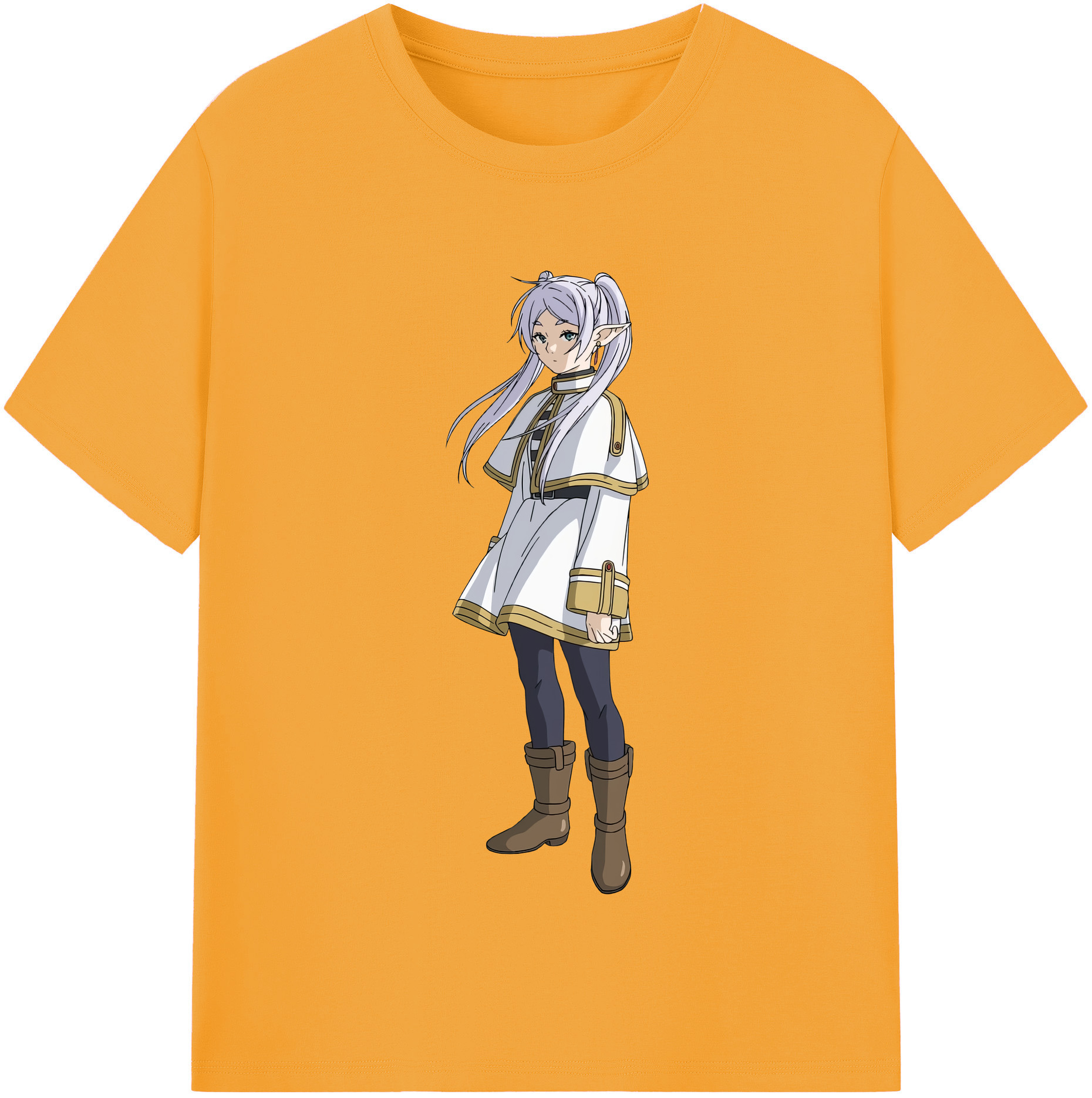 （画像用） 葬送のフリーレン Frieren レディースカジュアルプリントTシャツ（綿100％）