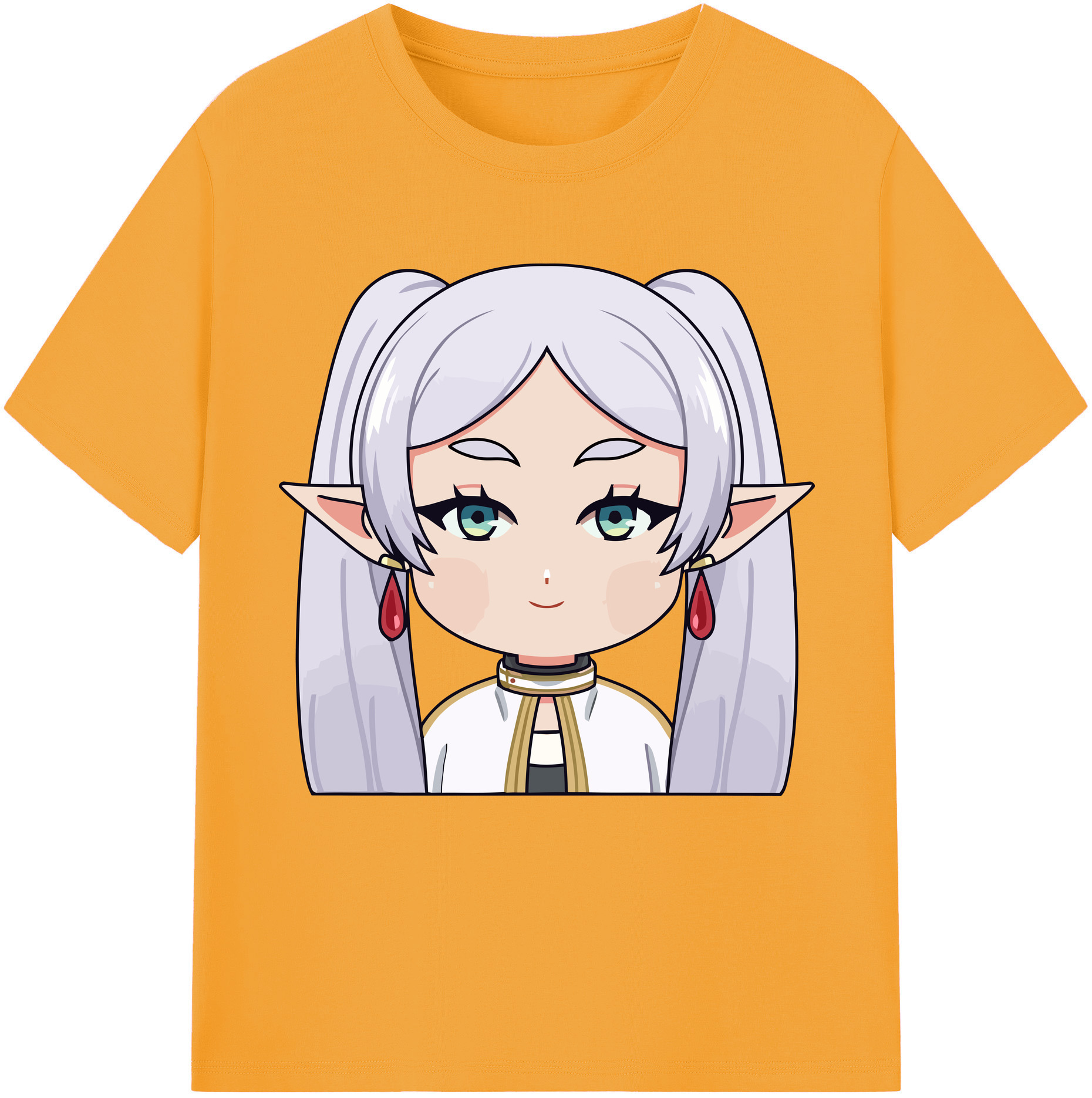 （画像用） 葬送のフリーレン Frieren レディースカジュアルプリントTシャツ（綿100％）