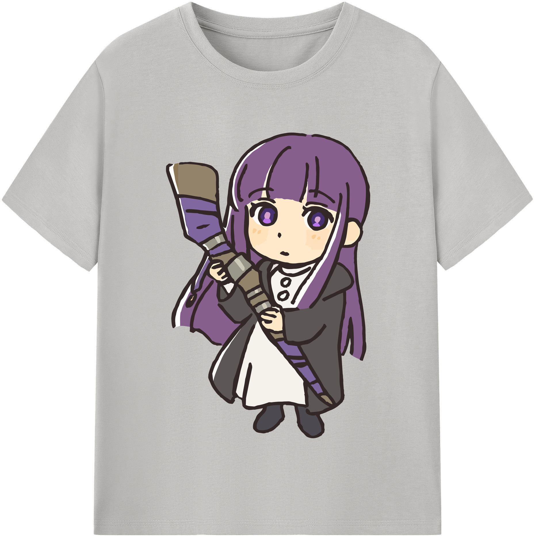 （画像用） 葬送のフリーレン Frieren レディースカジュアルプリントTシャツ（綿100％）