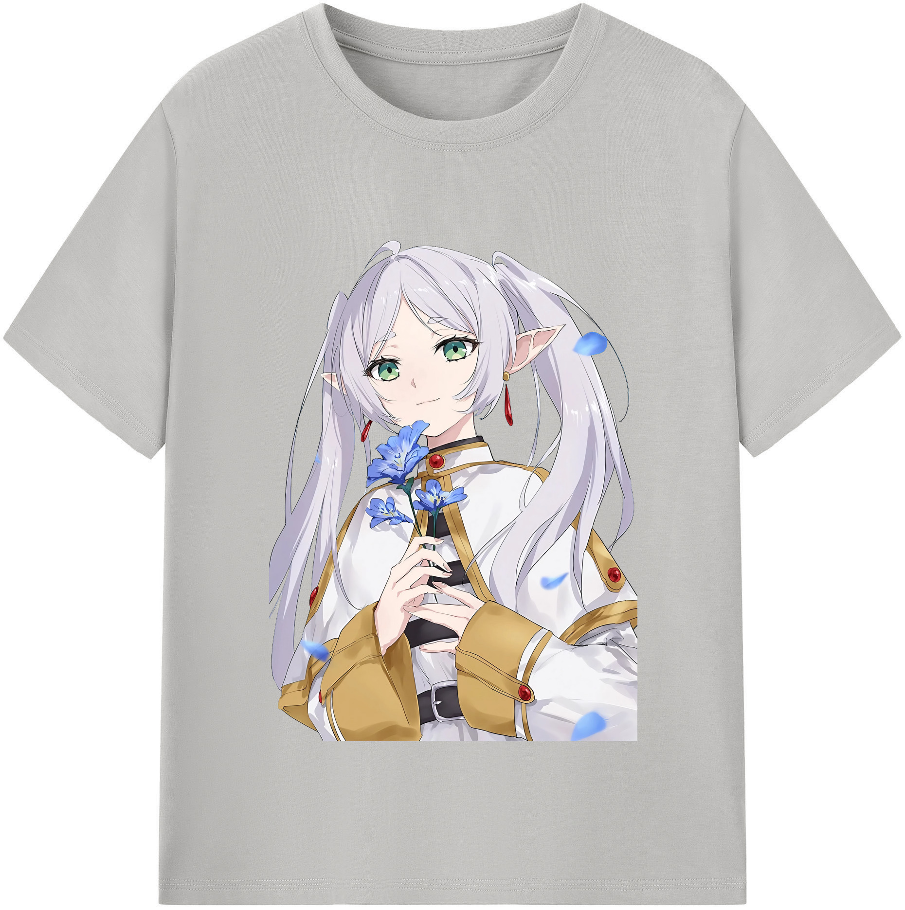 （画像用） 葬送のフリーレン Frieren レディースカジュアルプリントTシャツ（綿100％）
