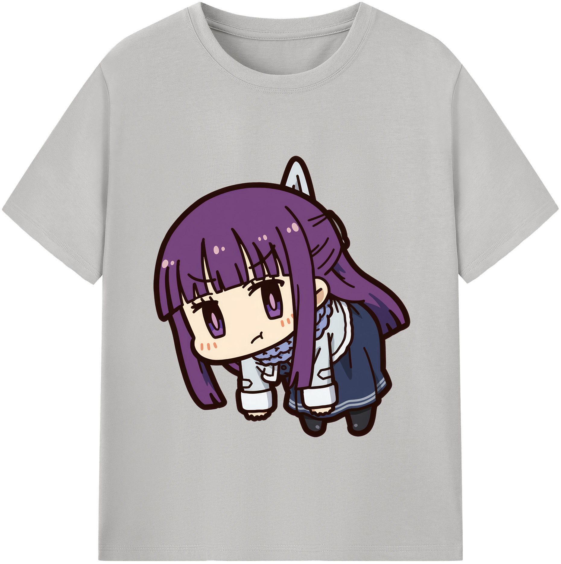 （画像用） 葬送のフリーレン Frieren レディースカジュアルプリントTシャツ（綿100％）