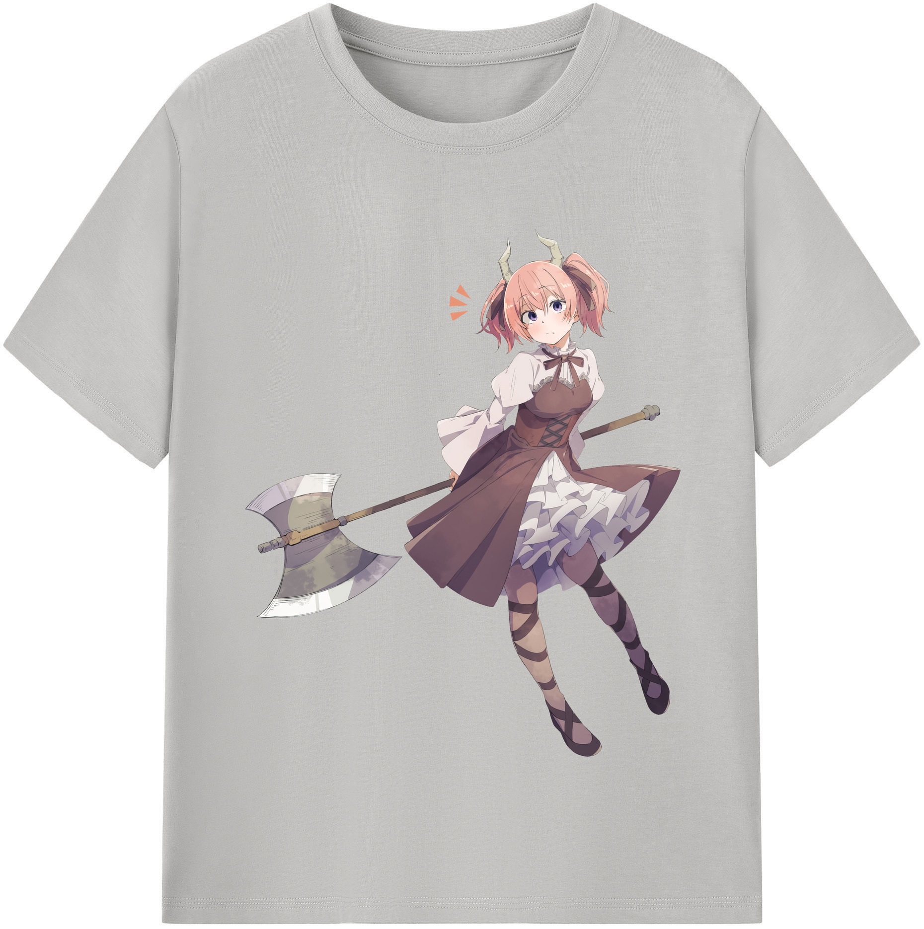 （画像用） 葬送のフリーレン Frieren レディースカジュアルプリントTシャツ（綿100％）