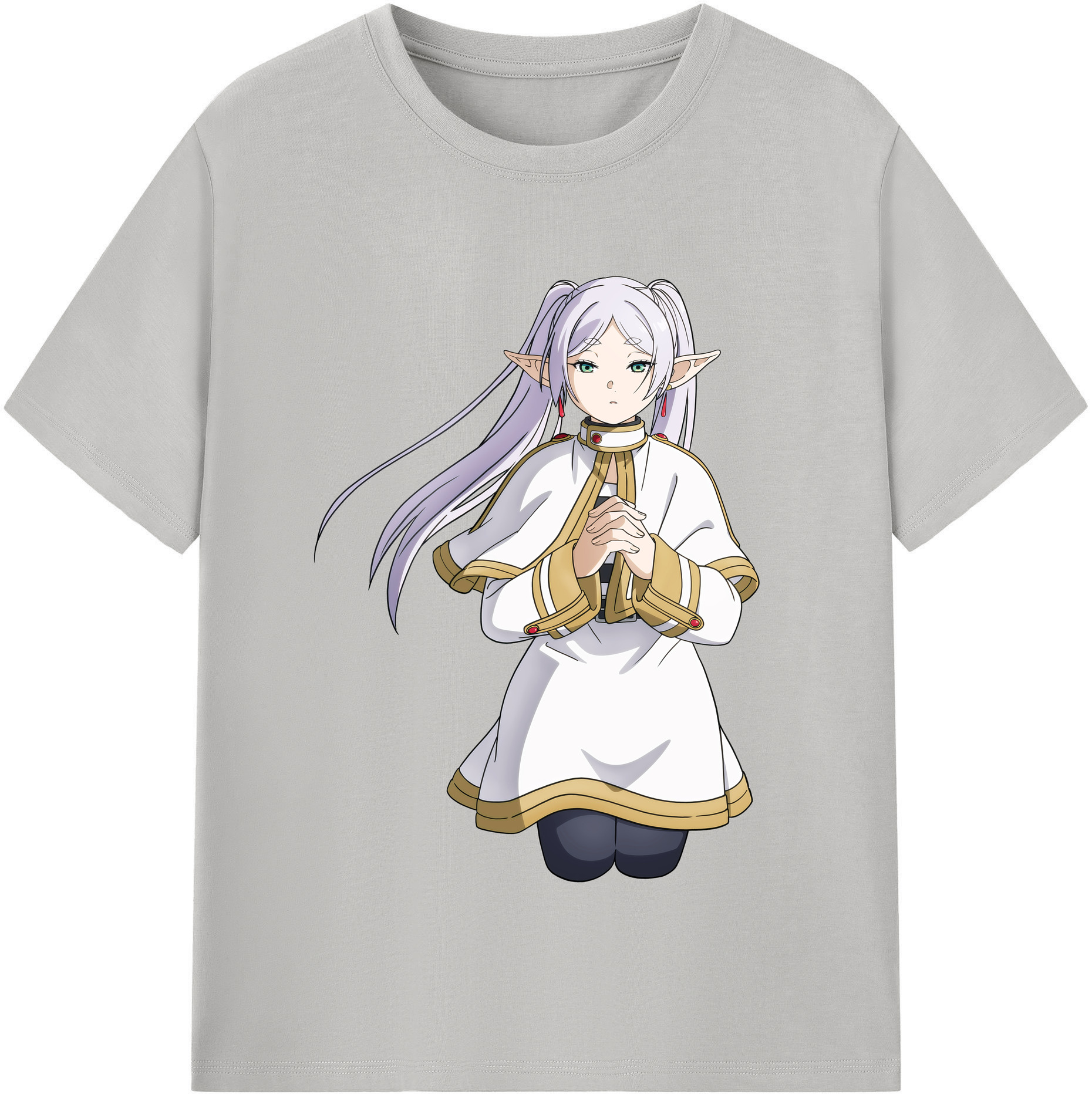 （画像用） 葬送のフリーレン Frieren レディースカジュアルプリントTシャツ（綿100％）