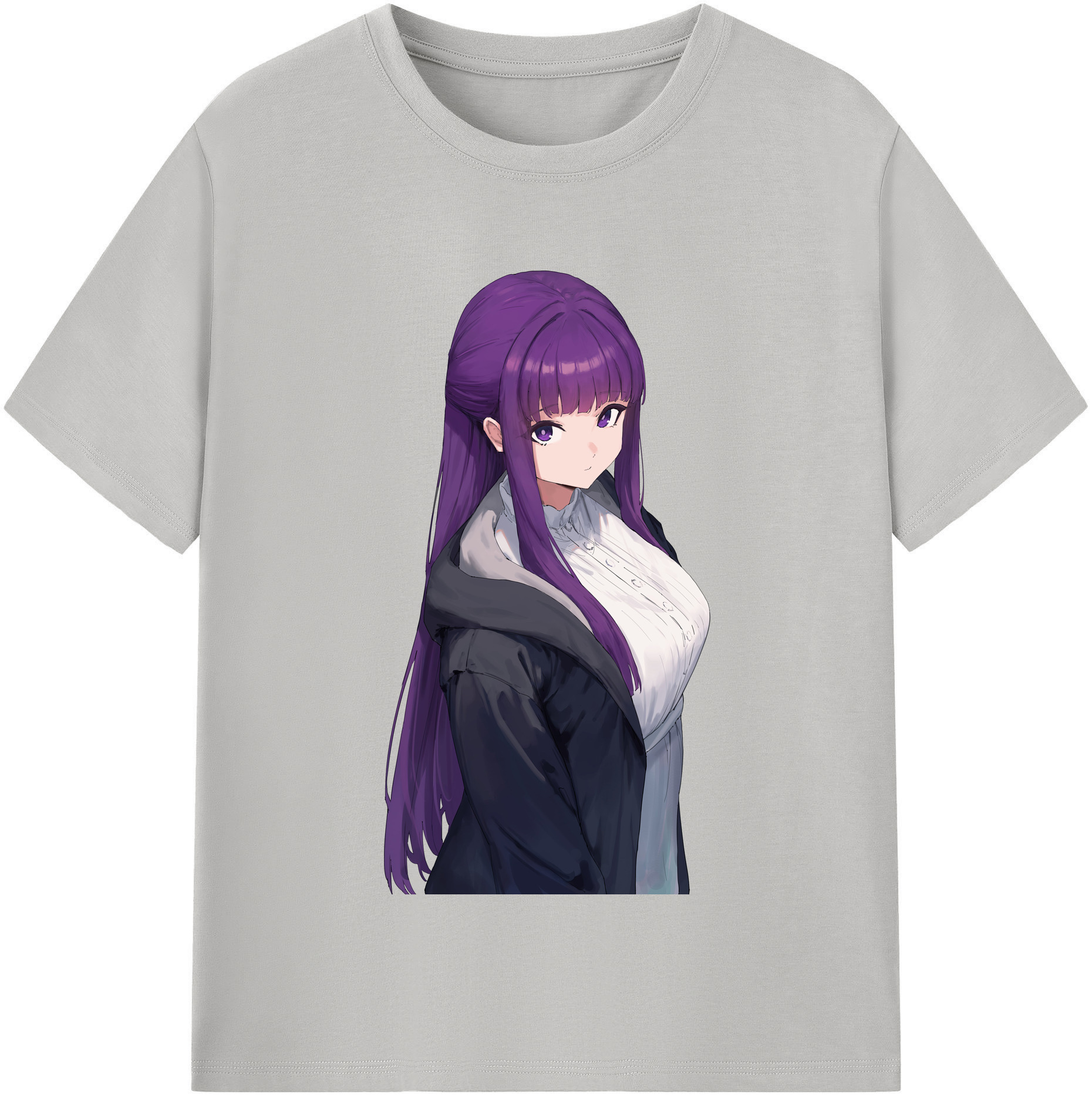 （画像用） 葬送のフリーレン Frieren レディースカジュアルプリントTシャツ（綿100％）