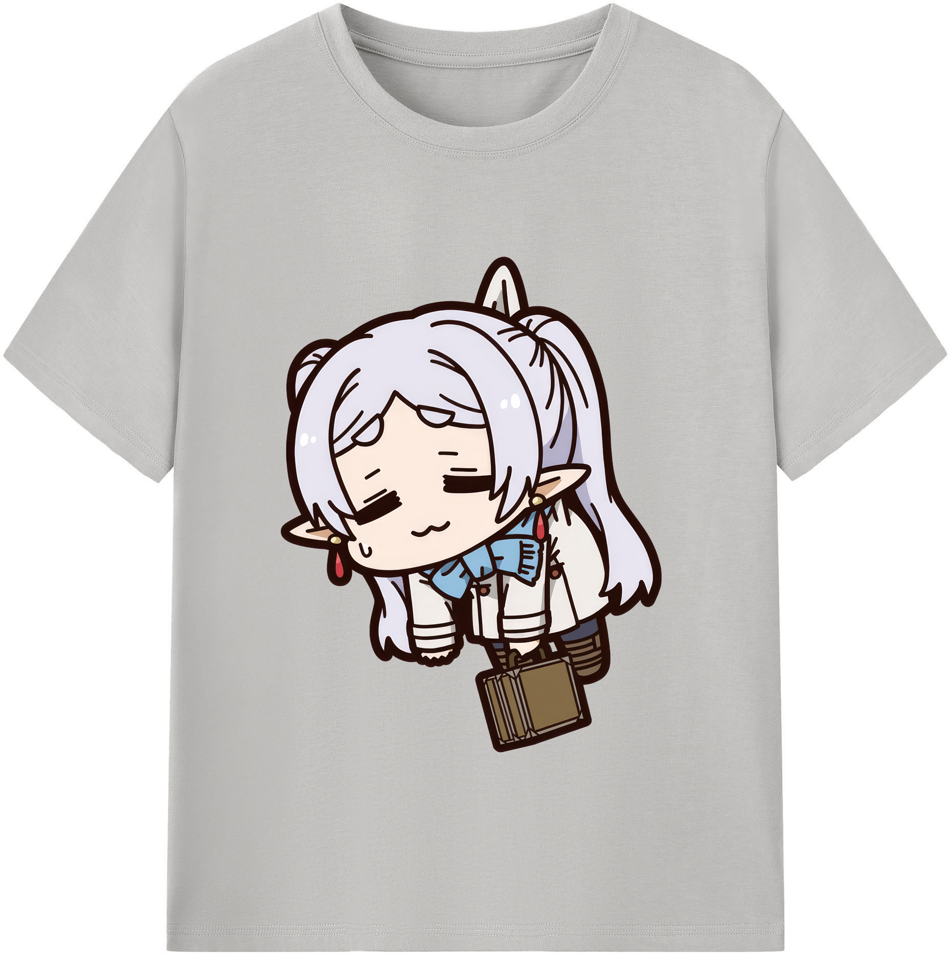 （画像用） 葬送のフリーレン Frieren レディースカジュアルプリントTシャツ（綿100％）