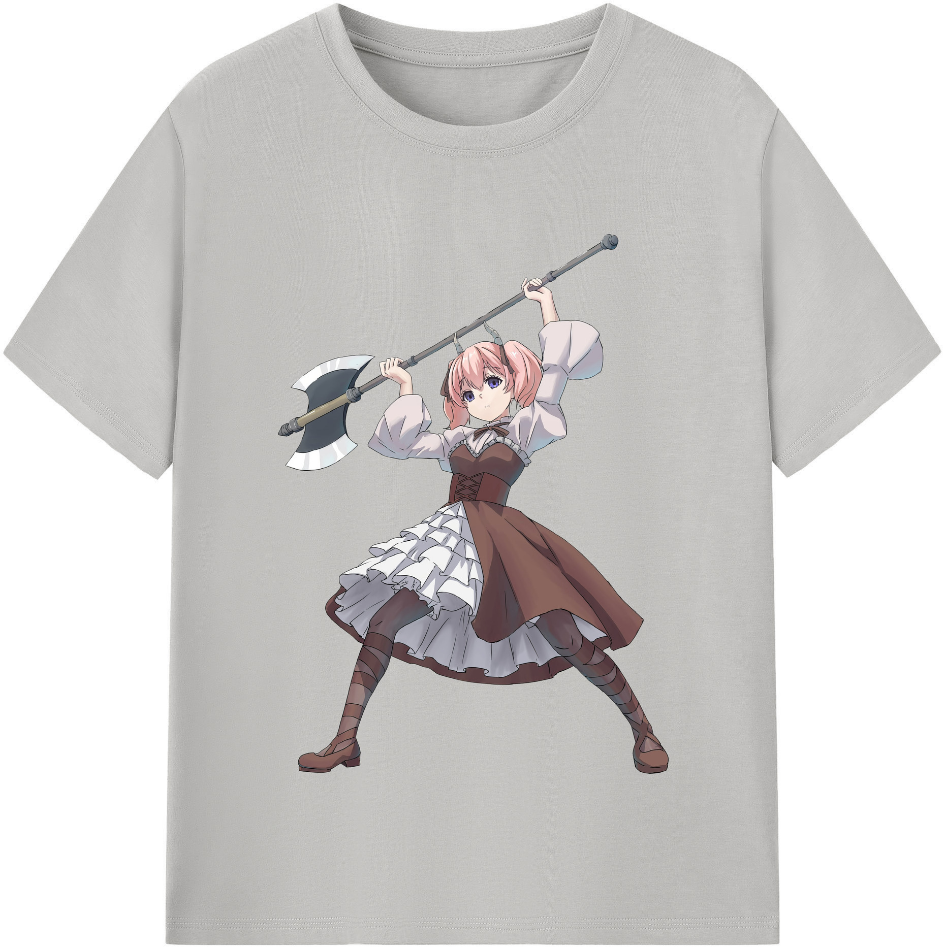 （画像用） 葬送のフリーレン Frieren レディースカジュアルプリントTシャツ（綿100％）