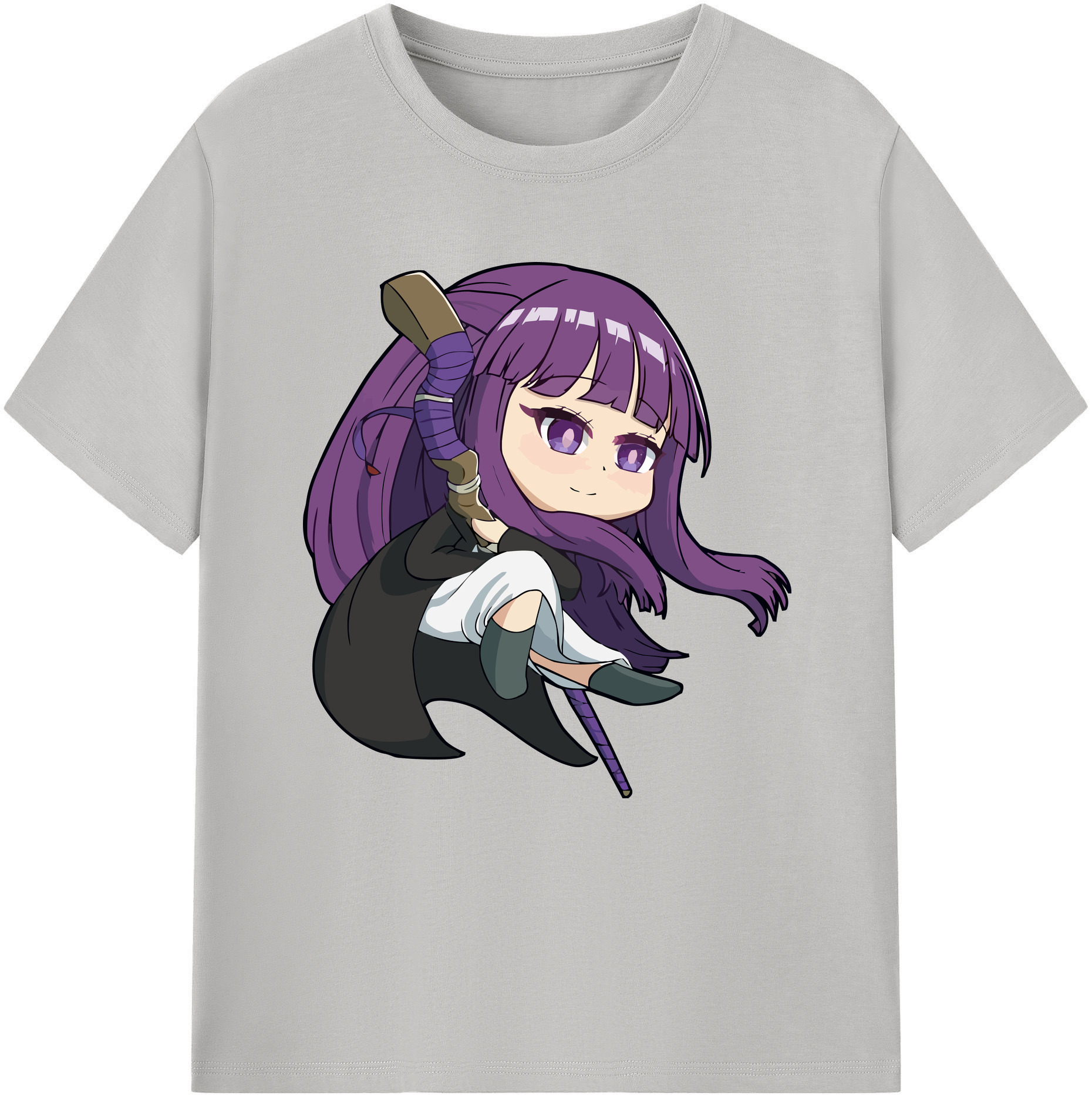 （画像用） 葬送のフリーレン Frieren レディースカジュアルプリントTシャツ（綿100％）
