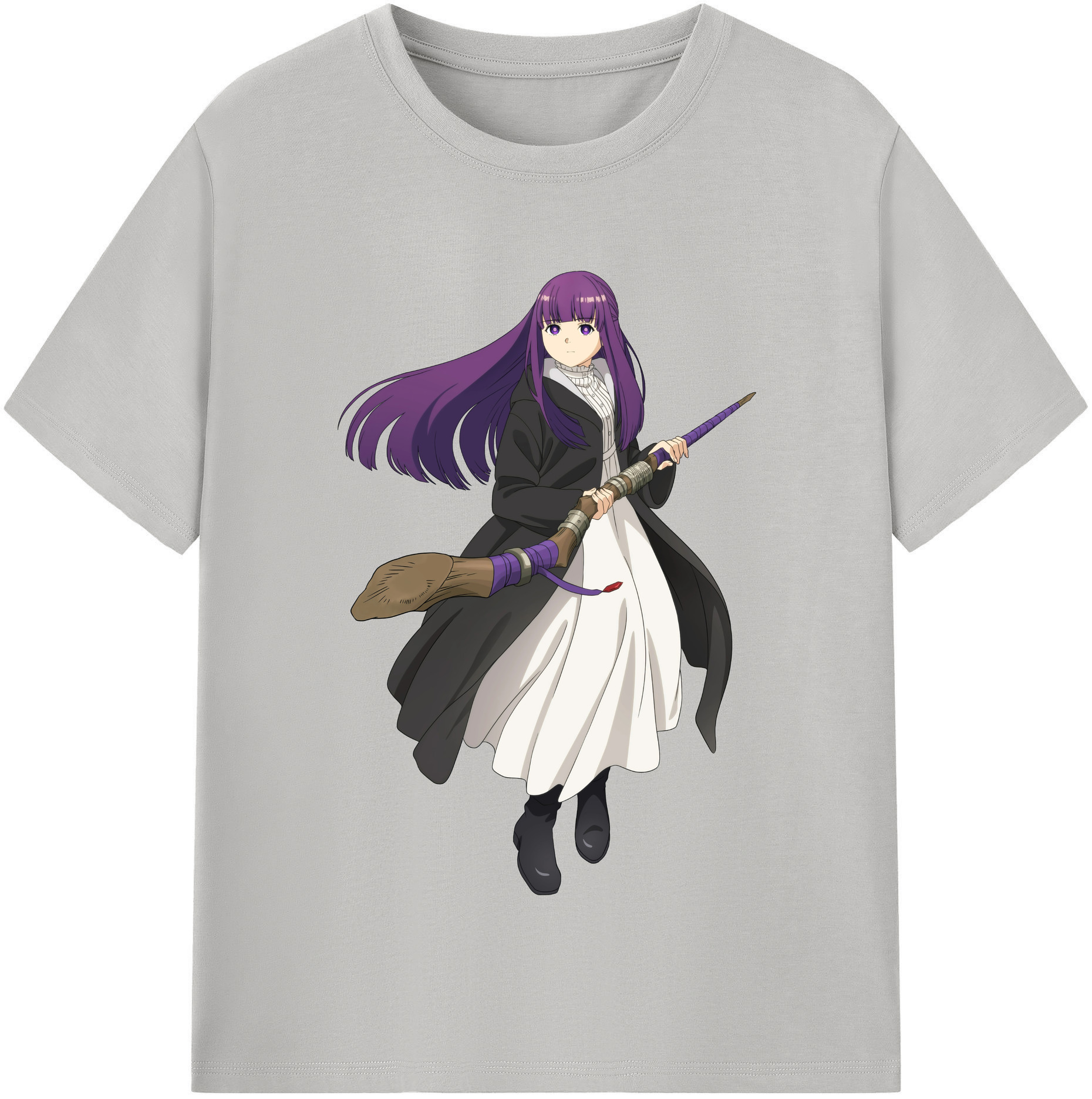 （画像用） 葬送のフリーレン Frieren レディースカジュアルプリントTシャツ（綿100％）
