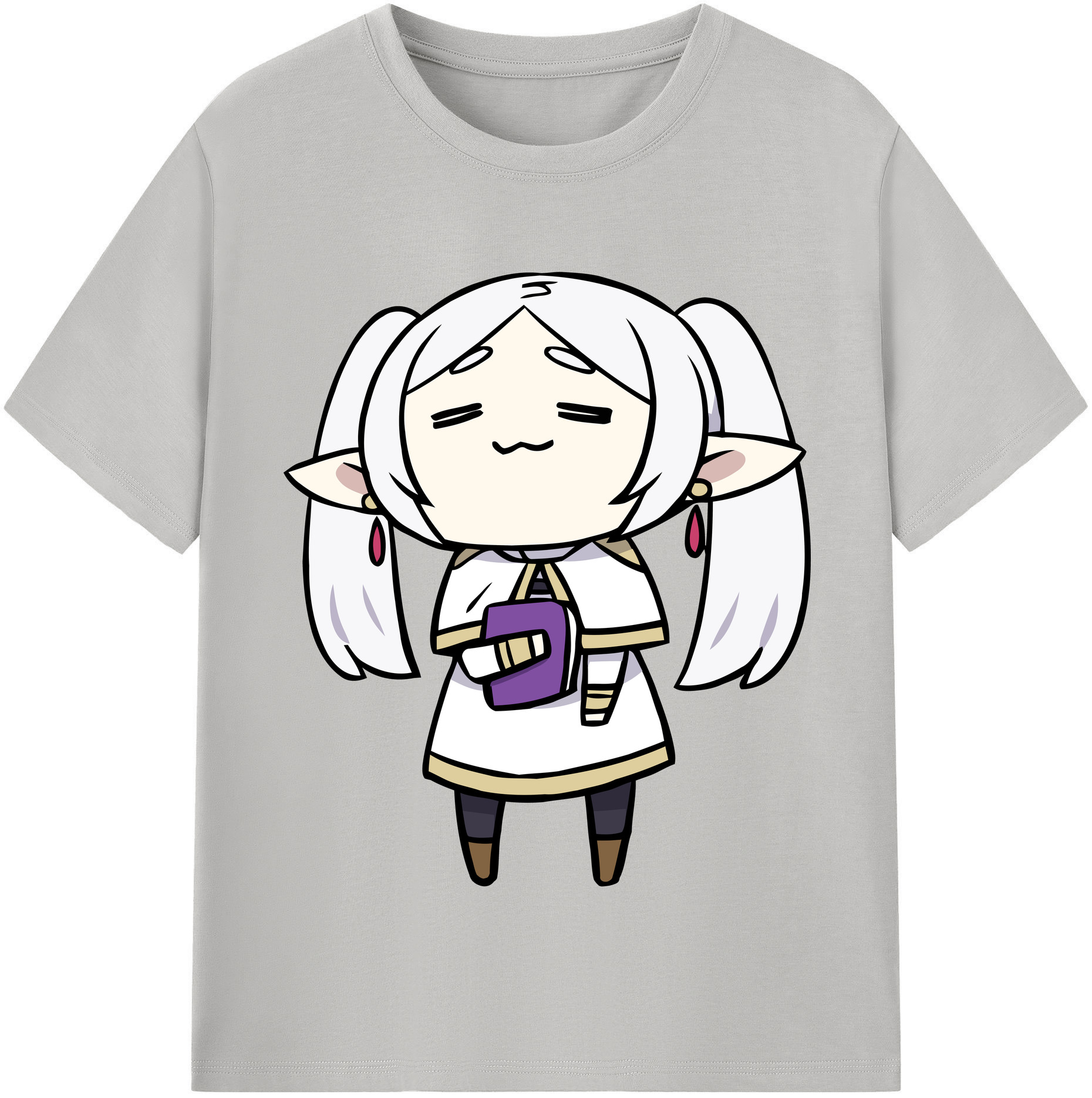 （画像用） 葬送のフリーレン Frieren レディースカジュアルプリントTシャツ（綿100％）