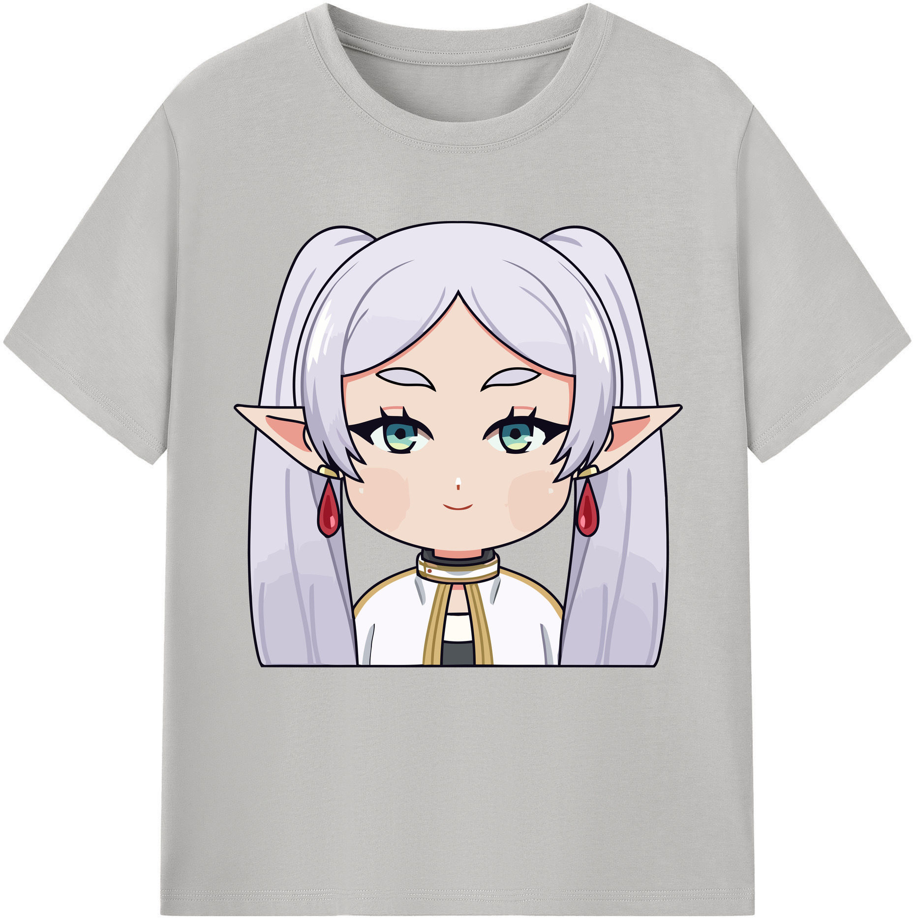 （画像用） 葬送のフリーレン Frieren レディースカジュアルプリントTシャツ（綿100％）