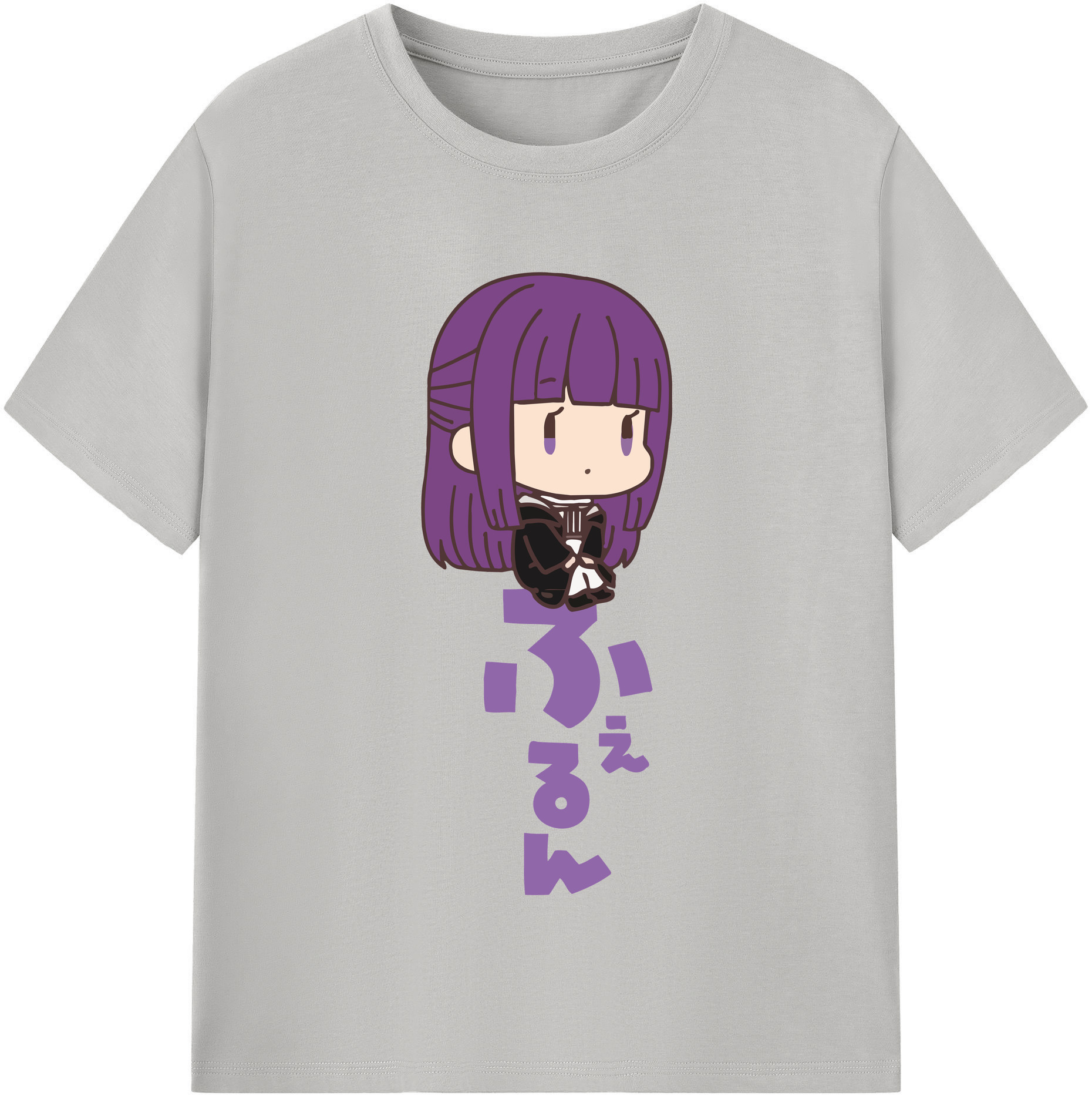 （画像用） 葬送のフリーレン Frieren レディースカジュアルプリントTシャツ（綿100％）