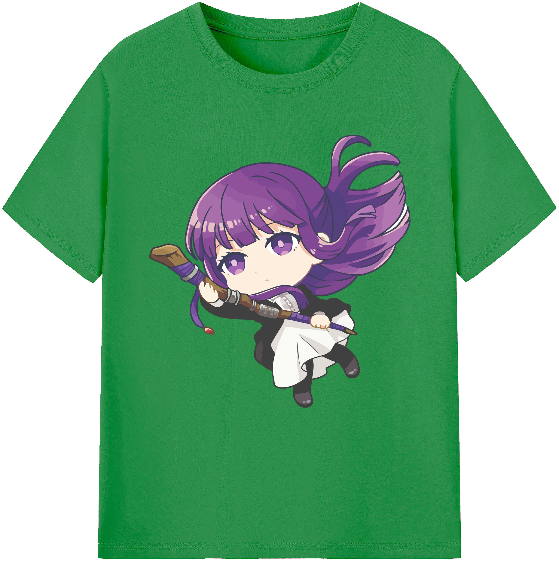 （画像用） 葬送のフリーレン Frieren レディースカジュアルプリントTシャツ（綿100％）
