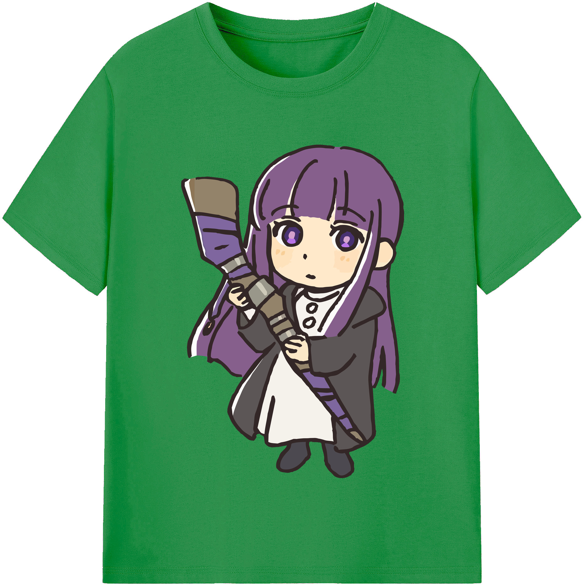 （画像用） 葬送のフリーレン Frieren レディースカジュアルプリントTシャツ（綿100％）