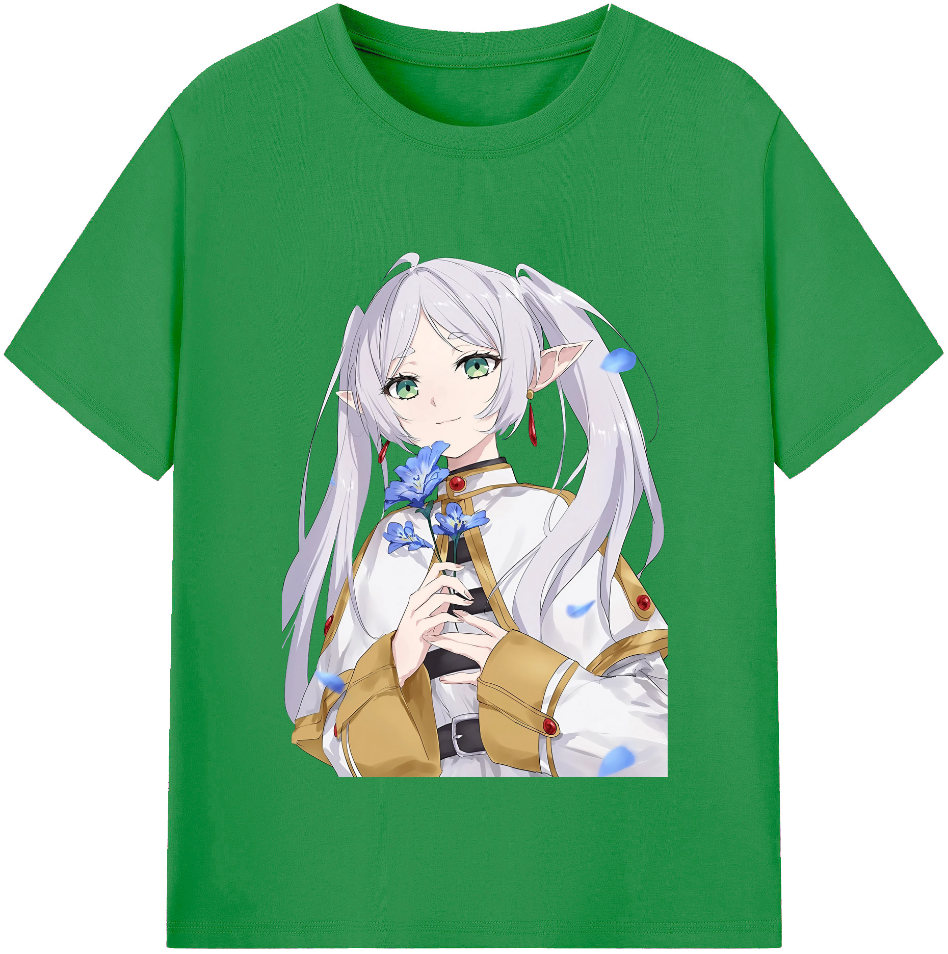 （画像用） 葬送のフリーレン Frieren レディースカジュアルプリントTシャツ（綿100％）