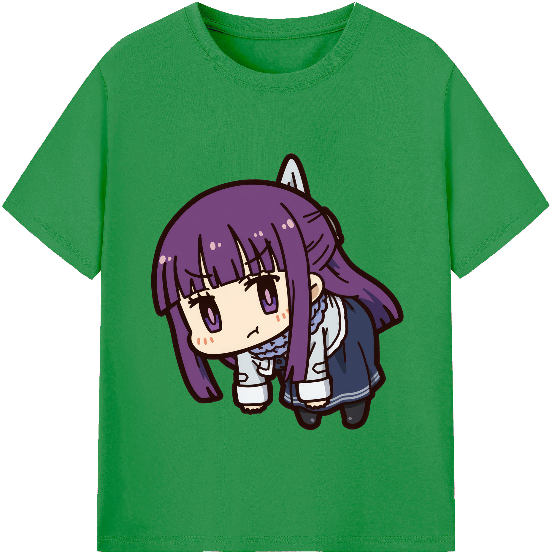 （画像用） 葬送のフリーレン Frieren レディースカジュアルプリントTシャツ（綿100％）