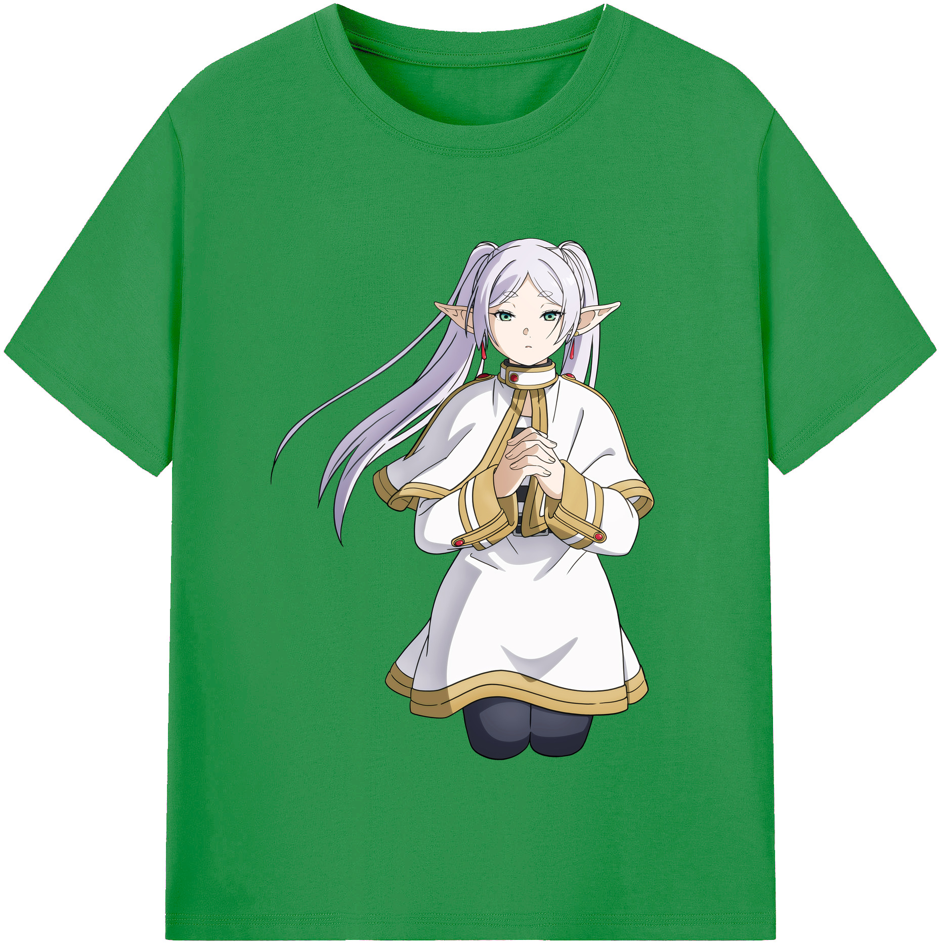（画像用） 葬送のフリーレン Frieren レディースカジュアルプリントTシャツ（綿100％）